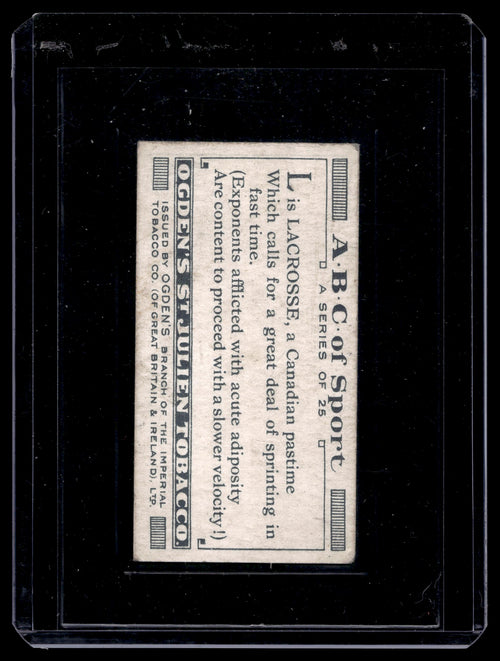 1927 Ogden's ABC of Sport #L
