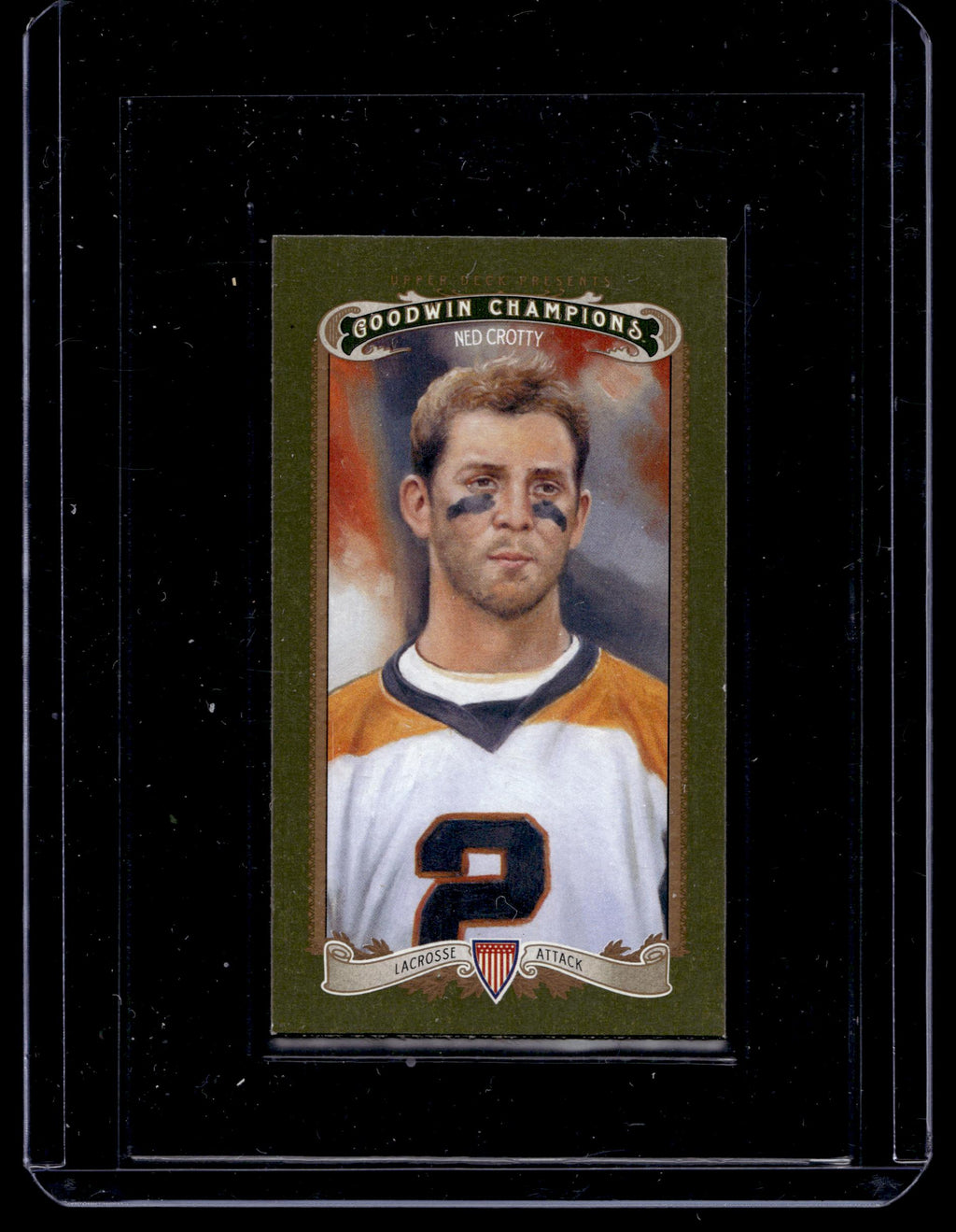 Ned Crotty 2012 Goodwin Champions Duke University Mini Green Lady Luck #64