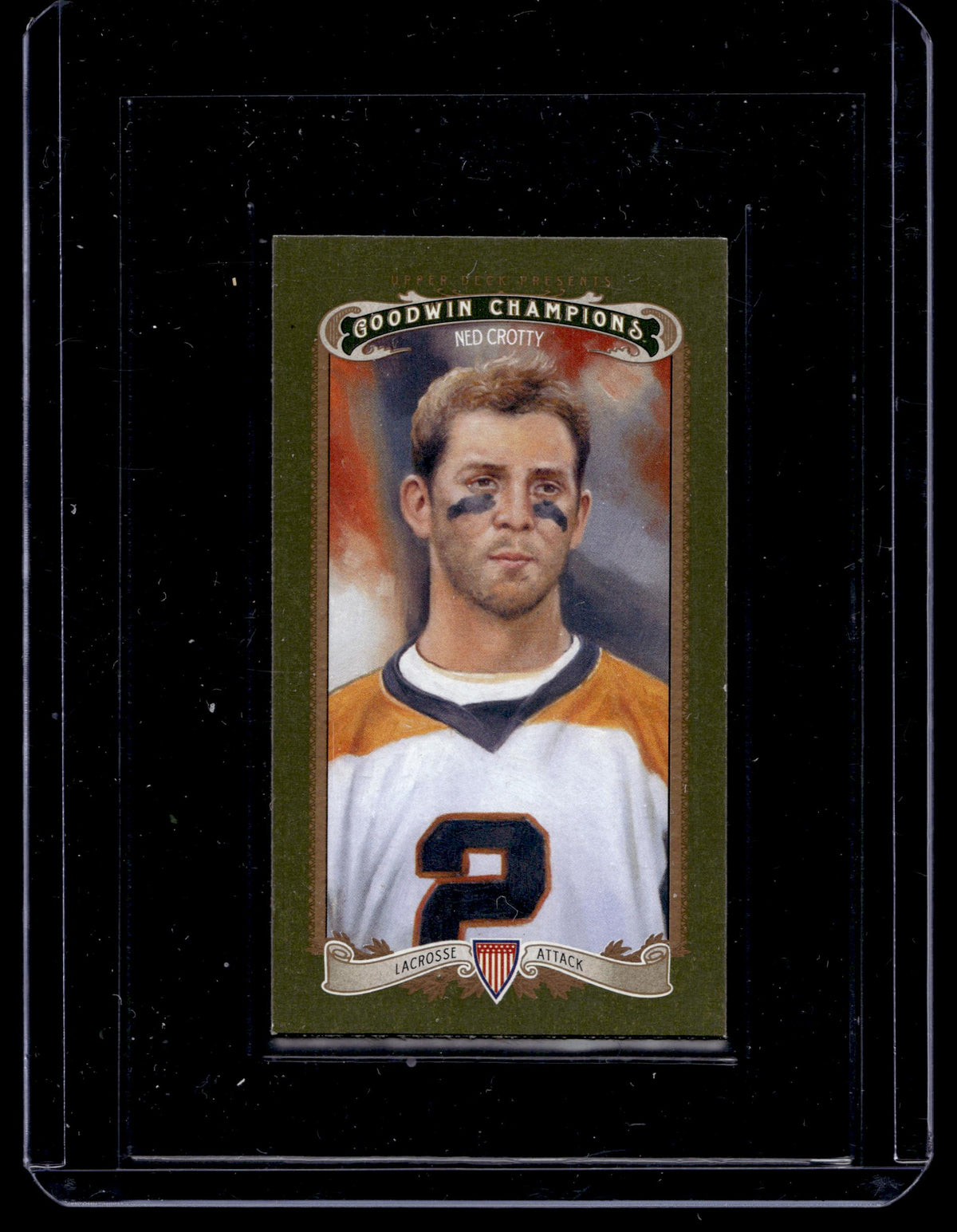 Ned Crotty 2012 Goodwin Champions Duke University Mini Green Lady Luck #64