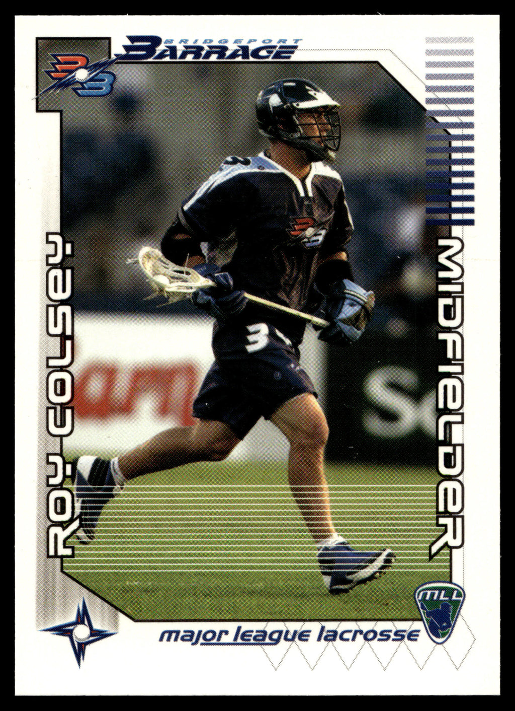 Roy Colsey 2001 Major League Lacrosse Bridgeport Barrage #9