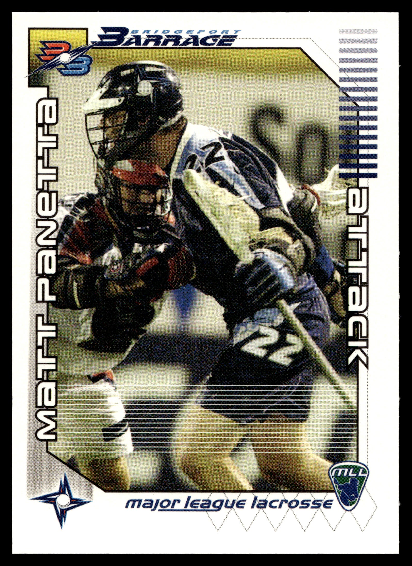 Matt Panetta 2001 Major League Lacrosse Bridgeport Barrage #11