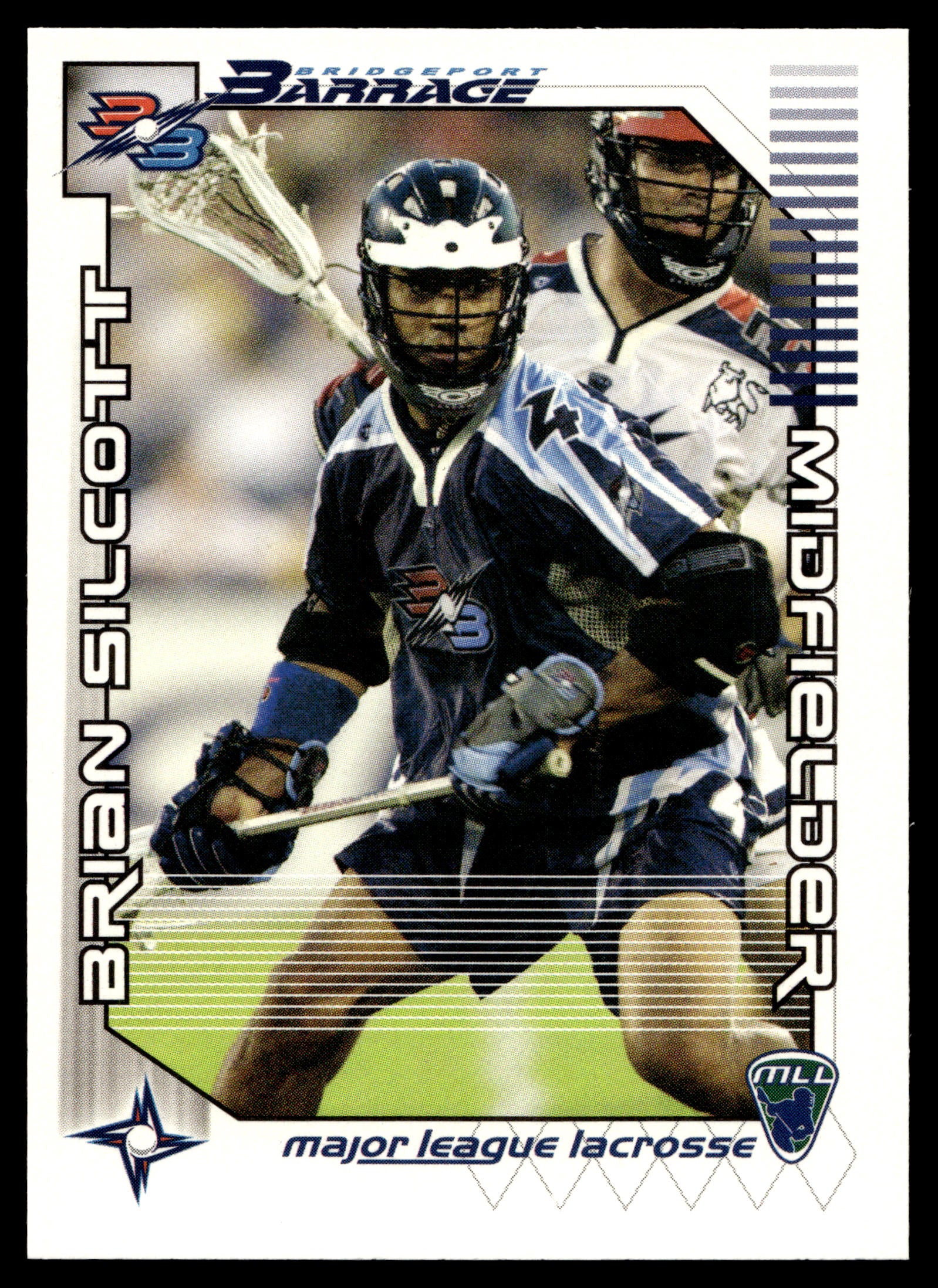 Brian Silcott 2001 Major League Lacrosse Bridgeport Barrage #12