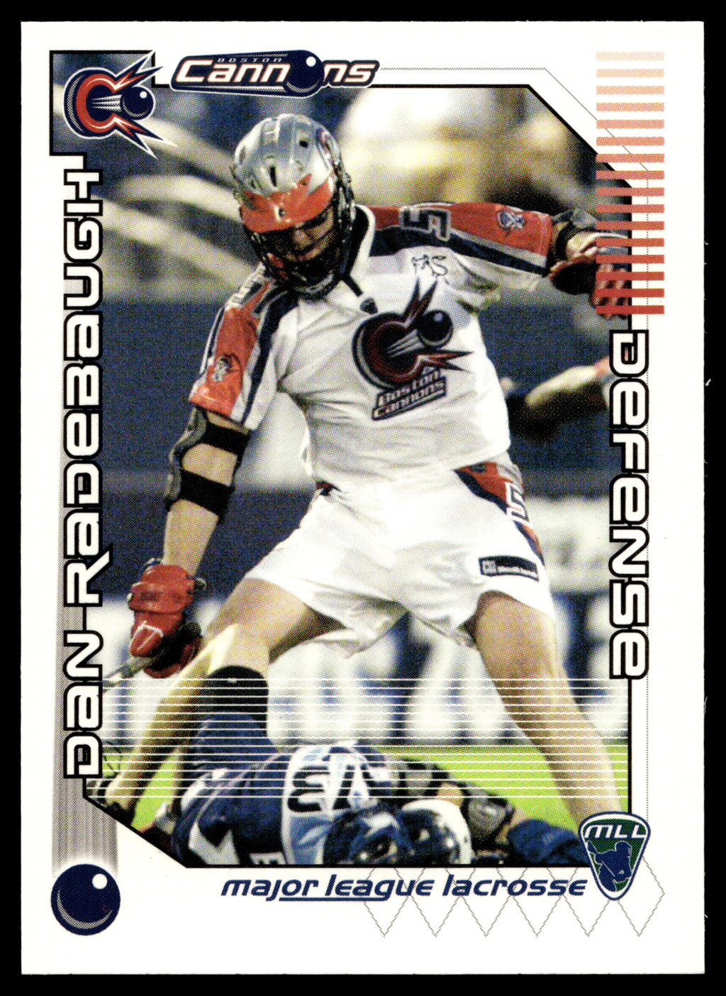 Dan Radebaugh 2001 Major League Lacrosse Boston Cannons #14