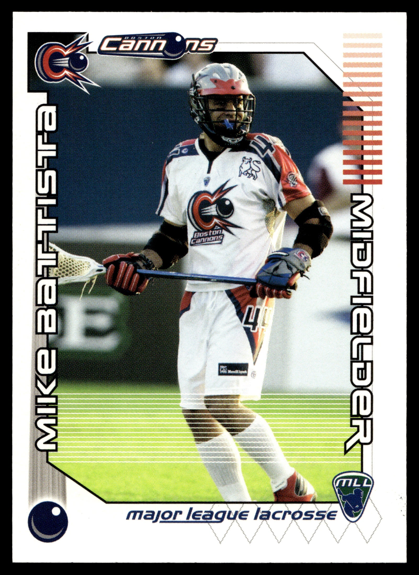 Mike Battista 2001 Major League Lacrosse Boston Cannons #16