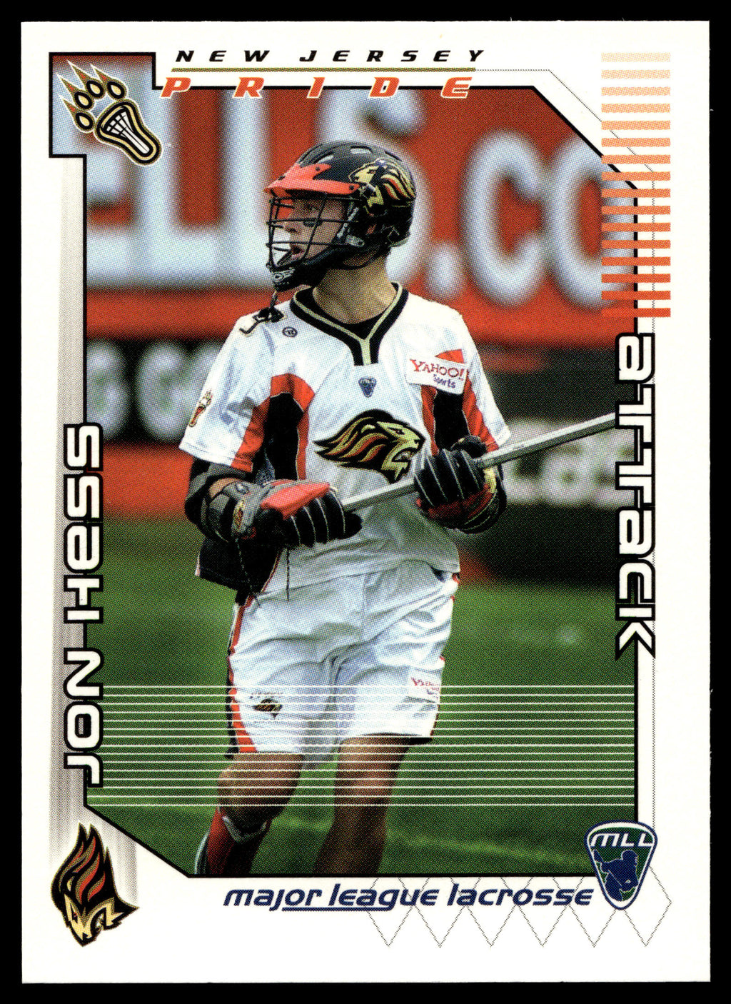 Jon Hess 2001 Major League Lacrosse New Jersey Pride #25