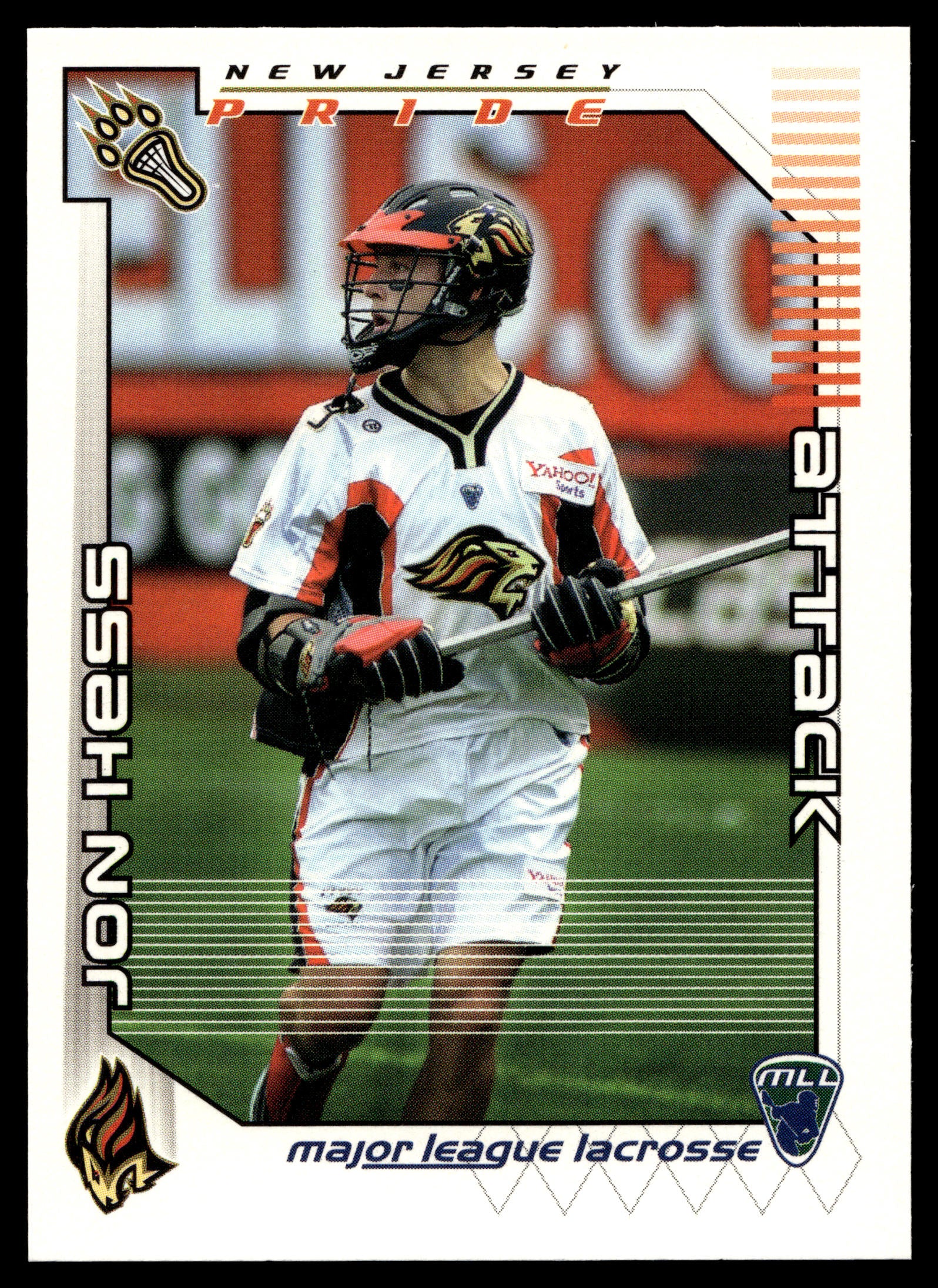 Jon Hess 2001 Major League Lacrosse New Jersey Pride #25