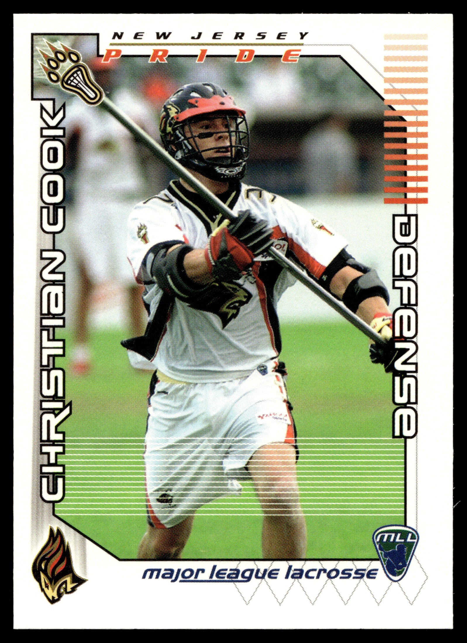 Christian Cook 2001 Major League Lacrosse New Jersey Pride #26
