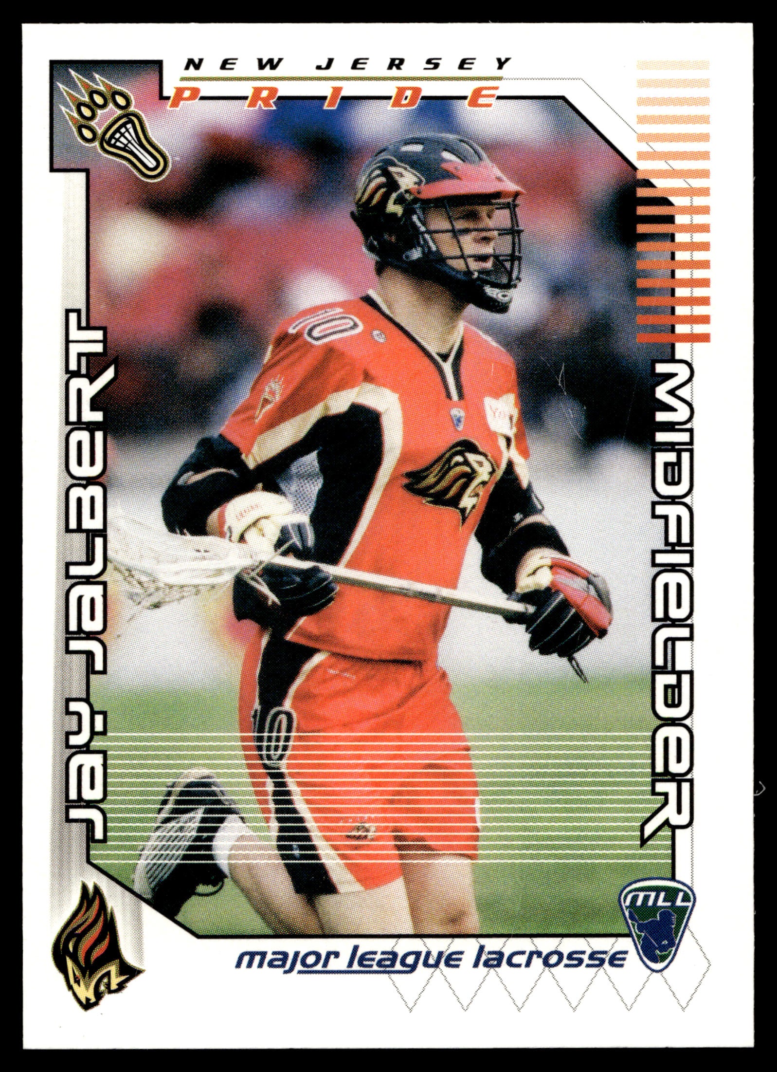 Jay Jalbert 2001 Major League Lacrosse New Jersey Pride #29