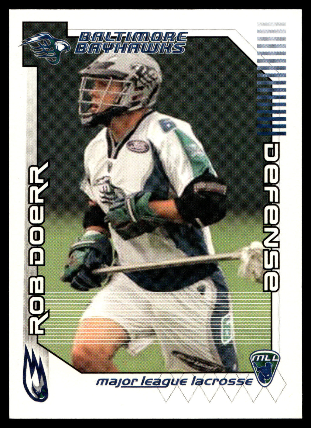 Rob Doerr 2001 Major League Lacrosse Baltimore Bayhawks #36