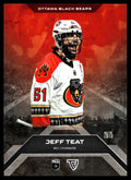 Jeff Teat 2025 TFL Sports NLL Ottawa Black Bears Home Floor 28/75 #106