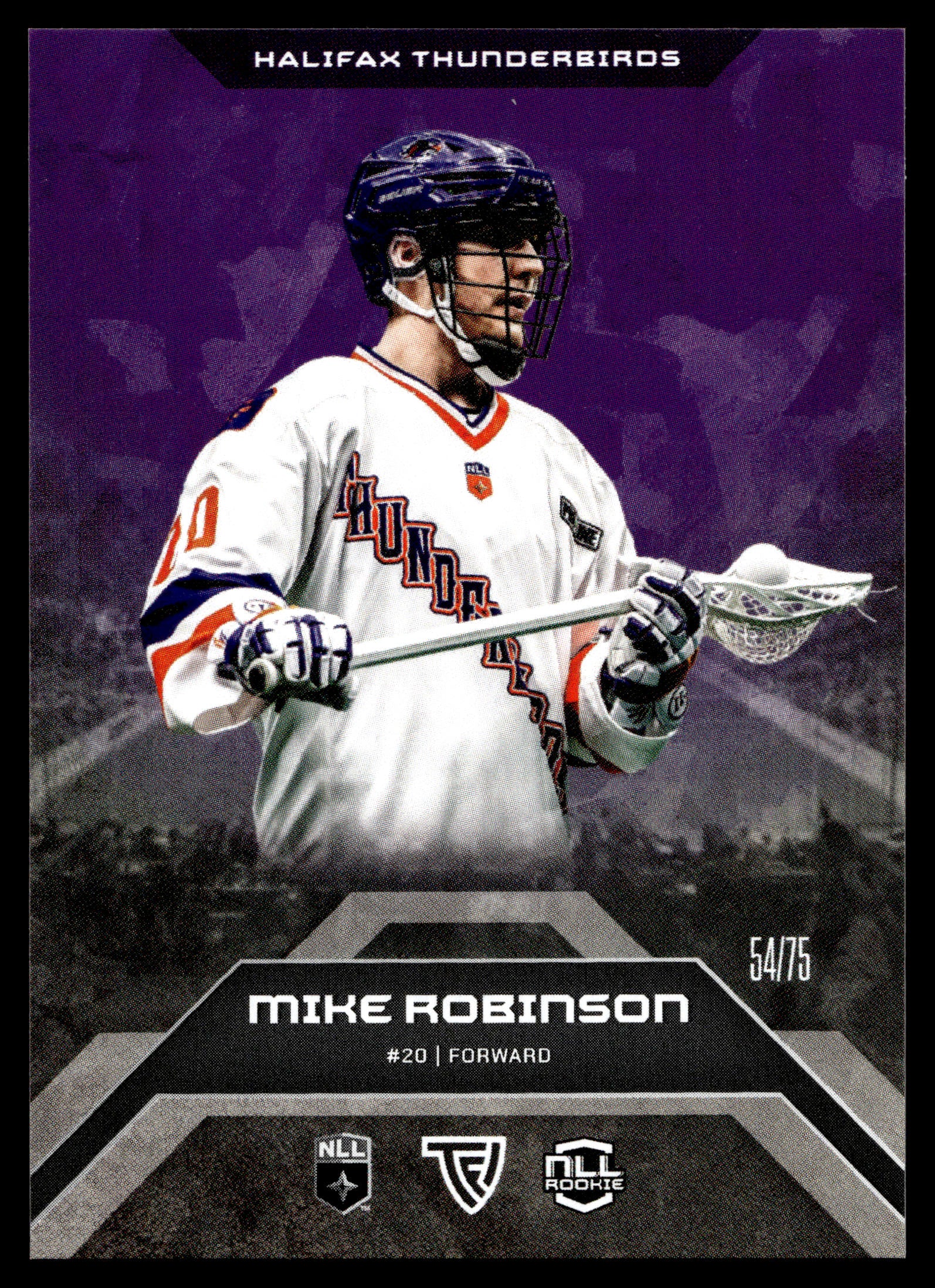 Mike Robinson 2025 TFL Sports NLL Halifax Thunderbirds Home Floor 54/75 #2