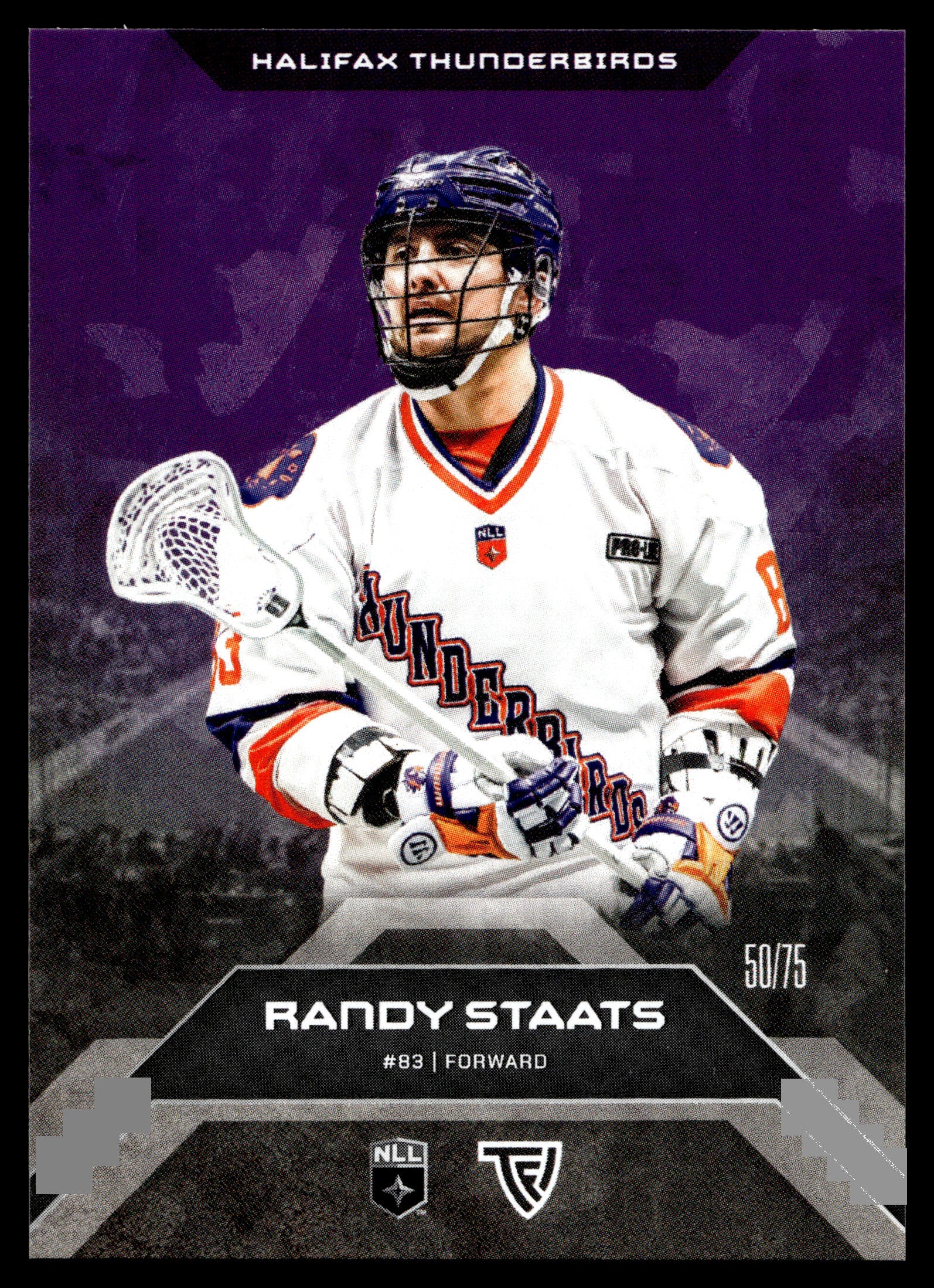 Randy Staats 2025 TFL Sports NLL Halifax Thunderbirds Home Floor 50/75 #102