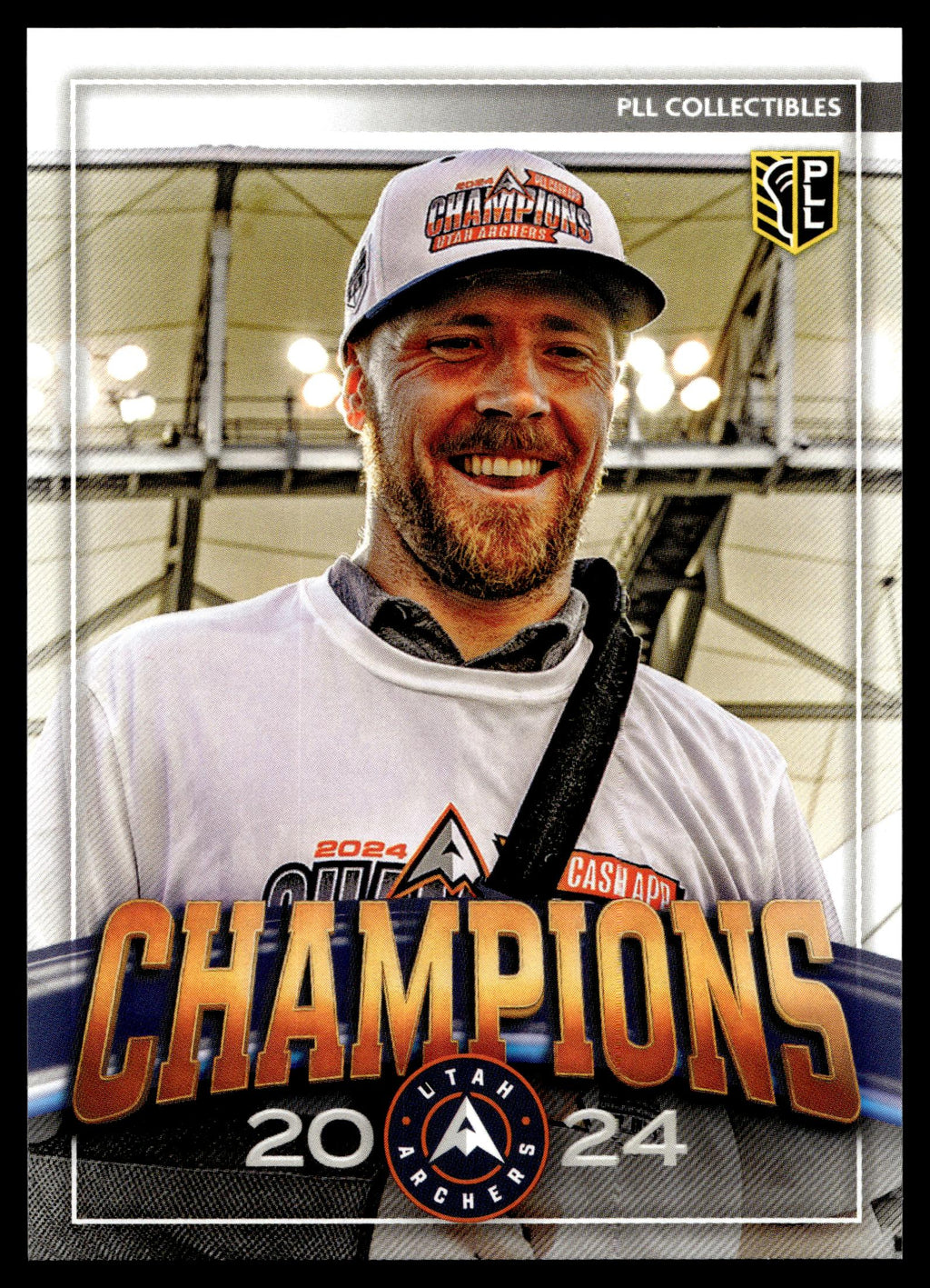 Tom Schreiber 2025 PLL Fieldside Utah Archers Champions #CHAMP-8