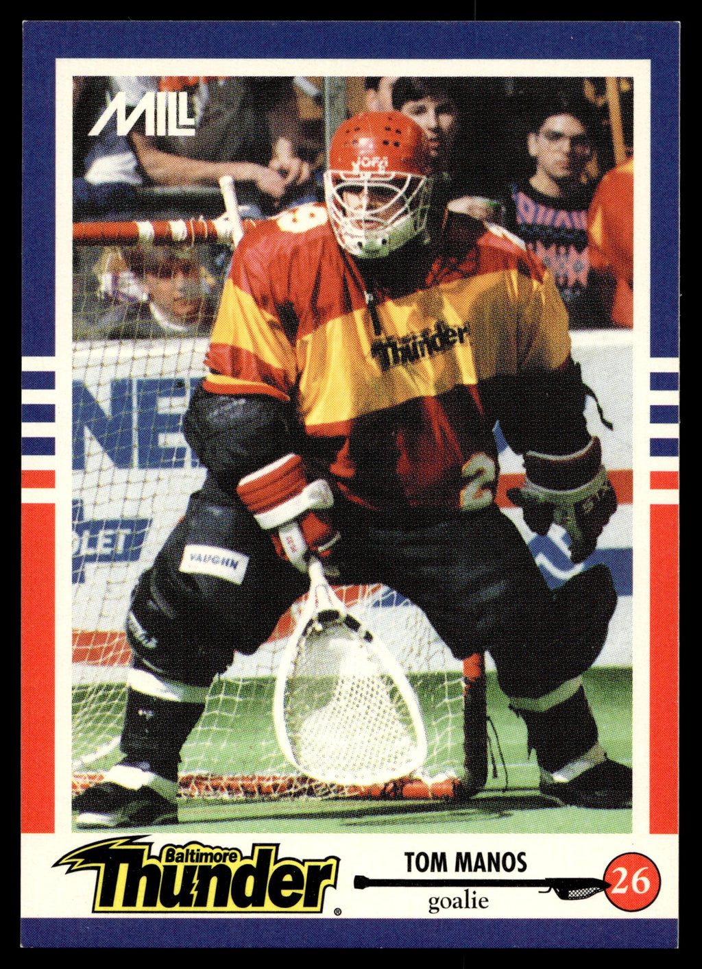 Tom Manos 1993 MILL STX Nastasi Baltimore Thunder #4