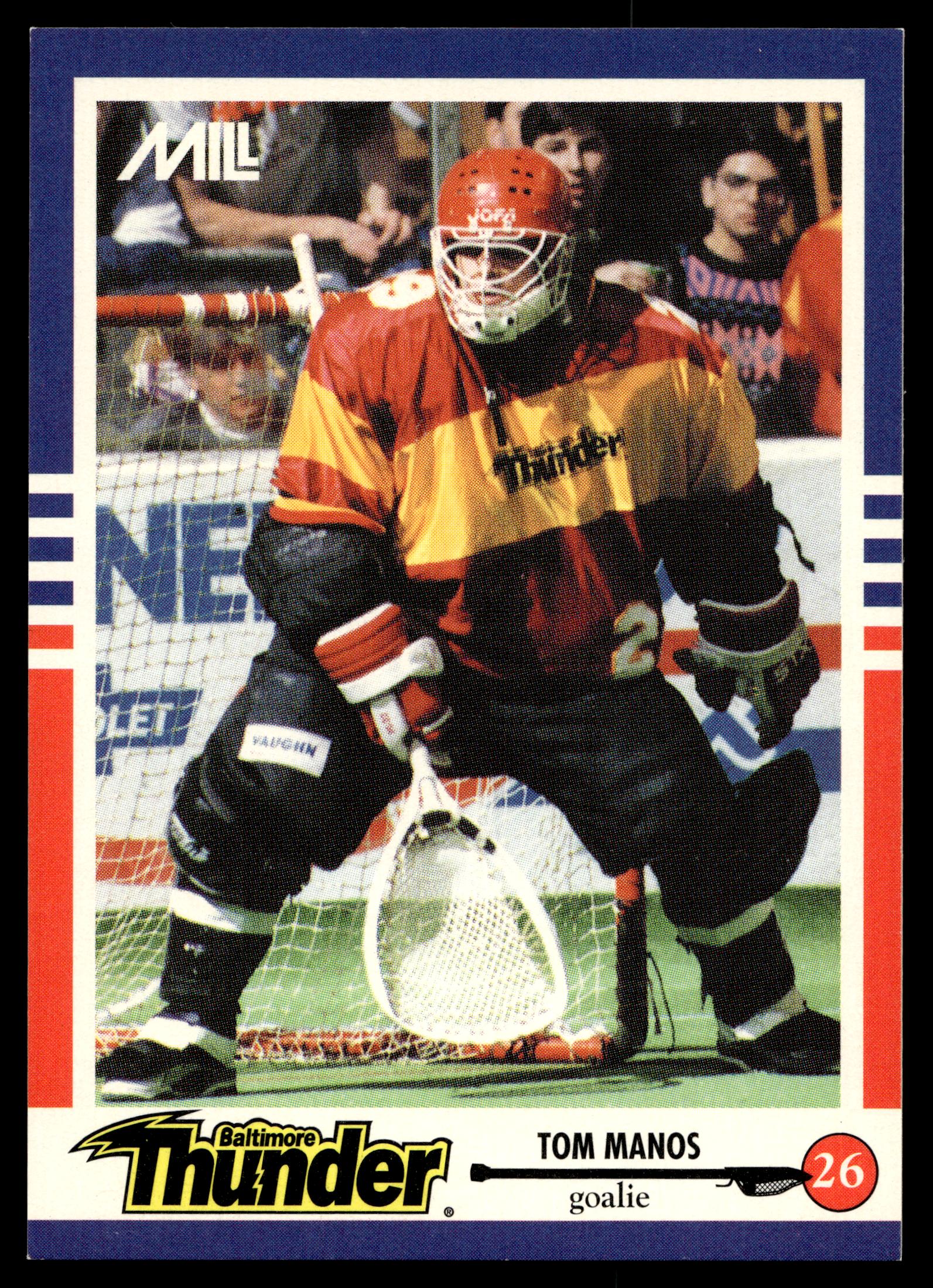 Tom Manos 1993 MILL STX Nastasi Baltimore Thunder #4