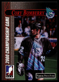 Cory Bomberry 2000 NLL Championship Game Rochester Nighthawks #72
