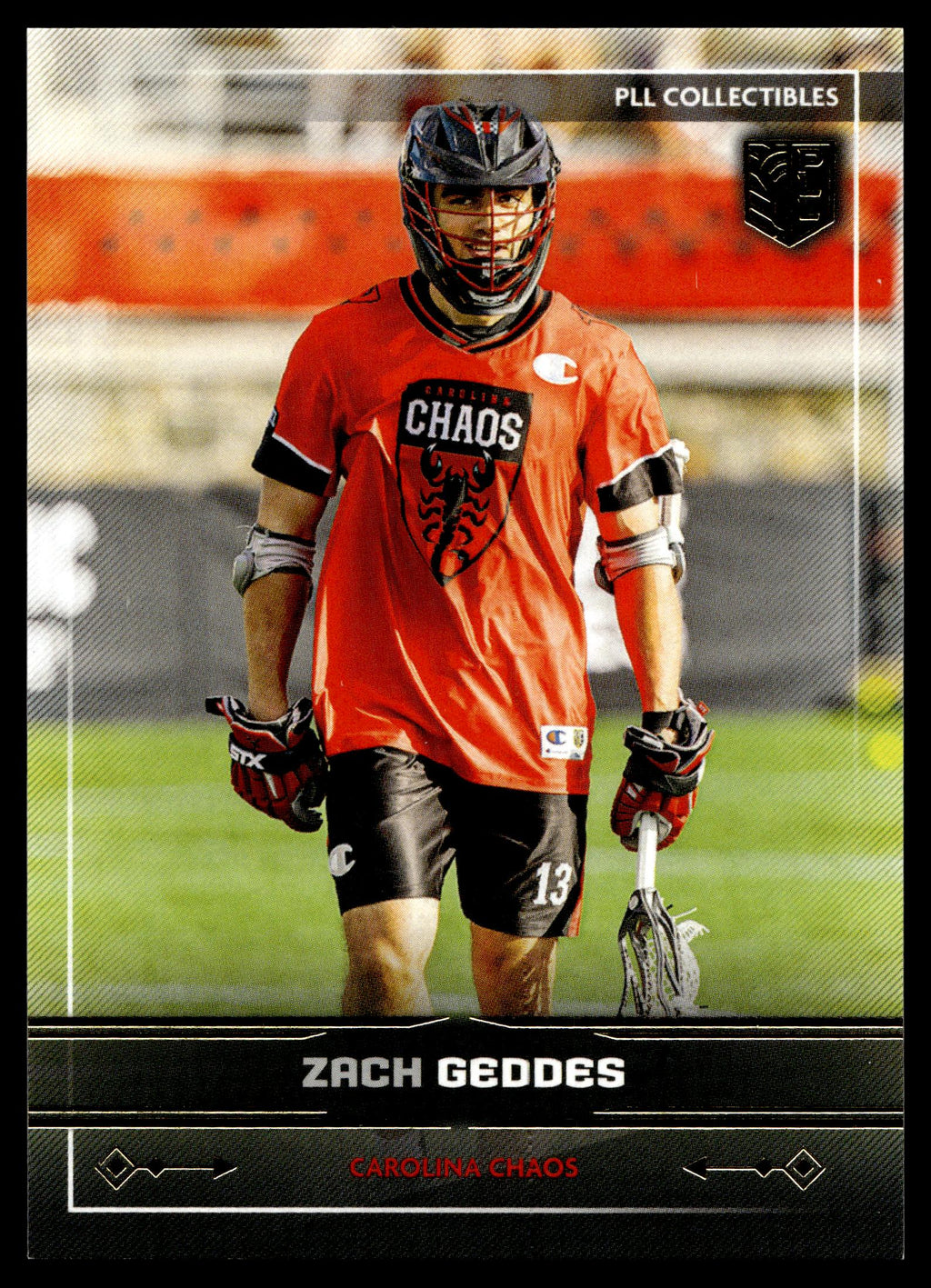 Zach Geddes 2025 PLL Fieldside Carolina Chaos Gold Foil #8