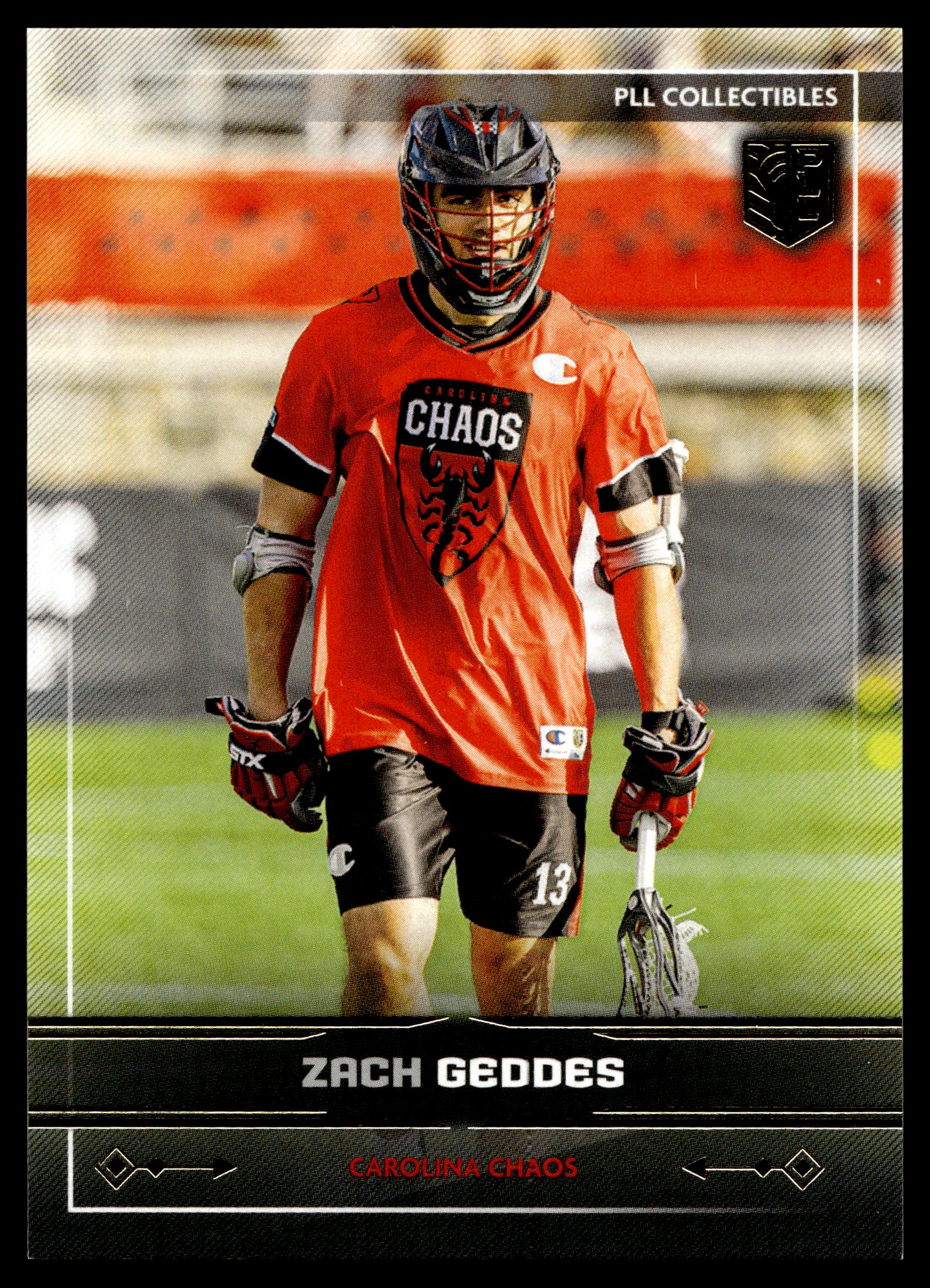 Zach Geddes 2025 PLL Fieldside Carolina Chaos Gold Foil #8