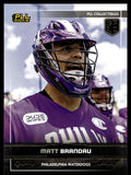 Matt Brandau 2025 PLL Fieldside Philadelphia Waterdogs Gold Foil #59