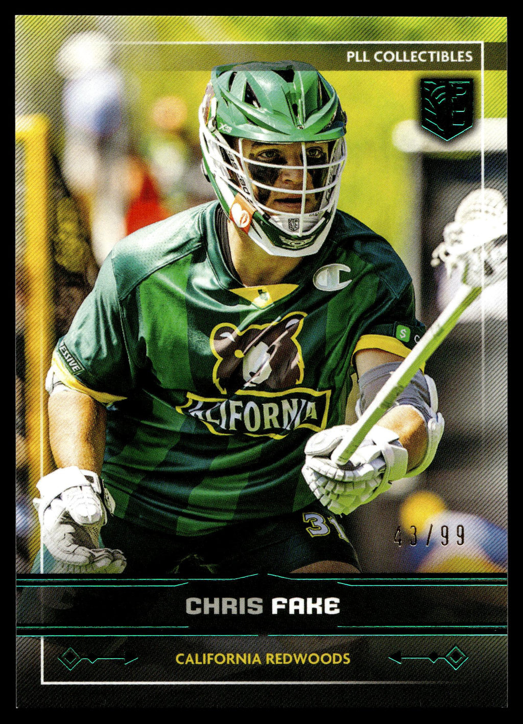 Chris Fake 2025 PLL Fieldside California Redwoods Green Foil 43/99 #5
