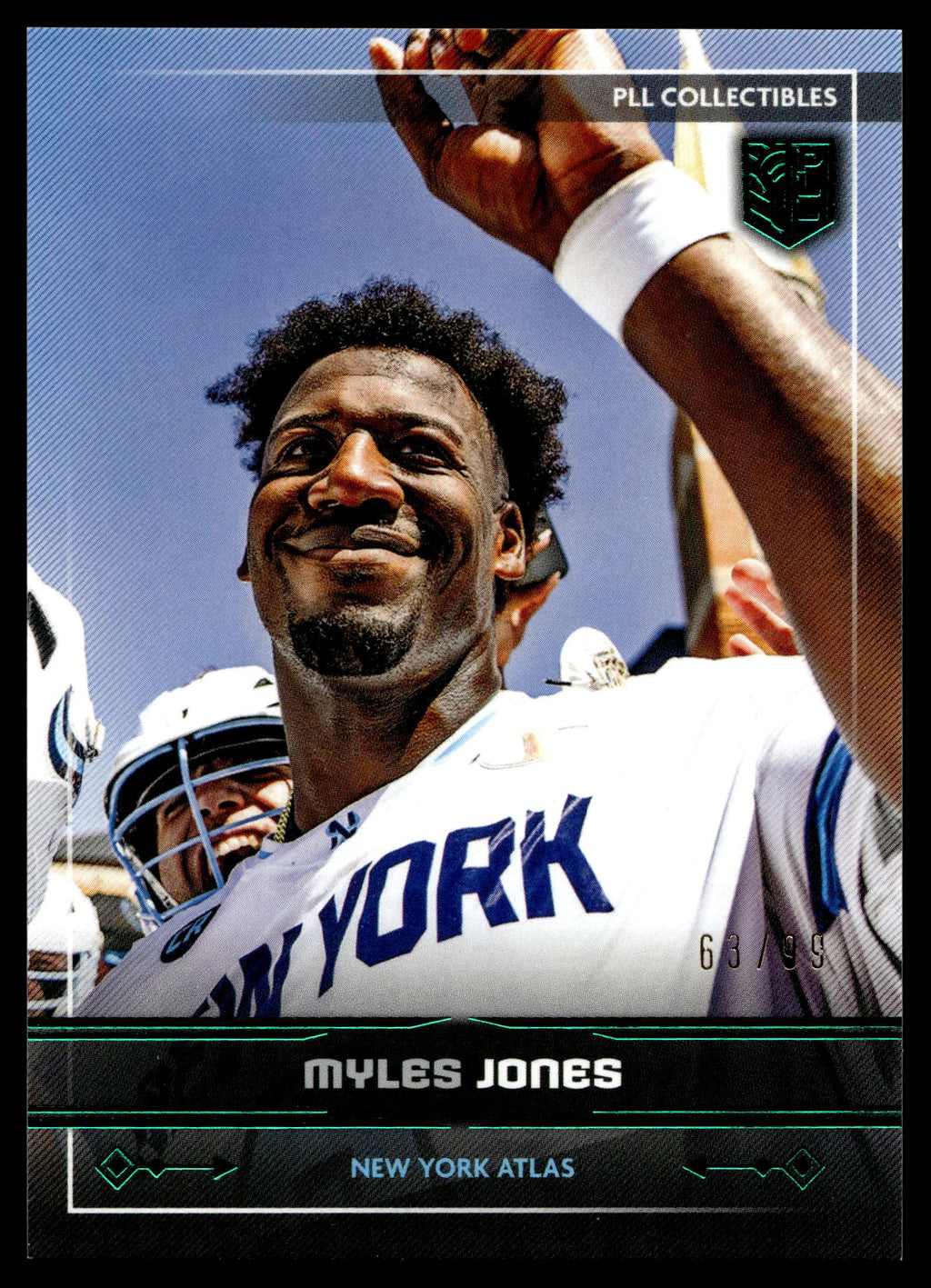 Myles Jones 2025 PLL Fieldside New York Atlas Green Foil 63/99 #12