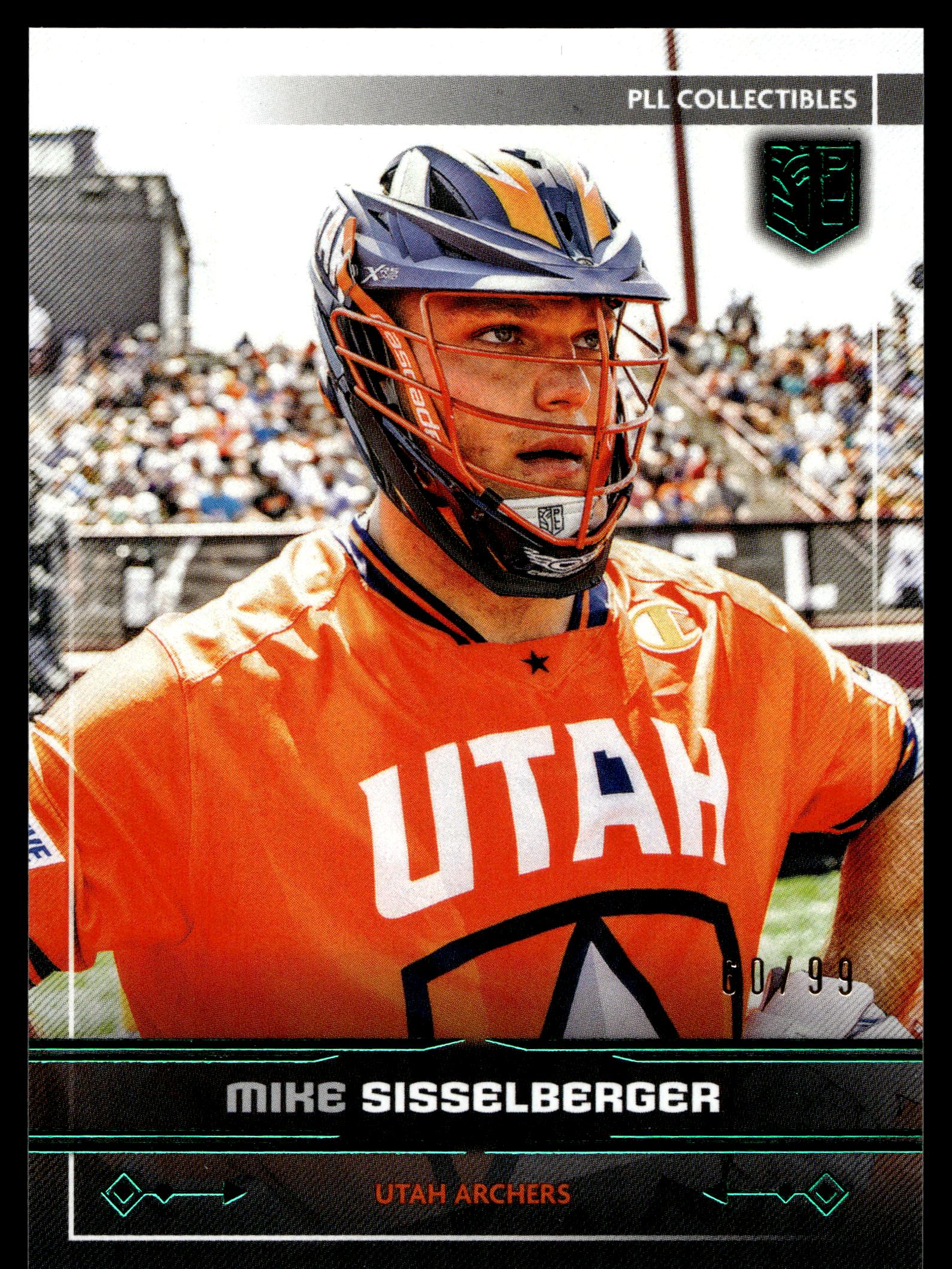 Mike Sisselberger 2025 PLL Fieldside Utah Archers Green Foil 60/99 #30