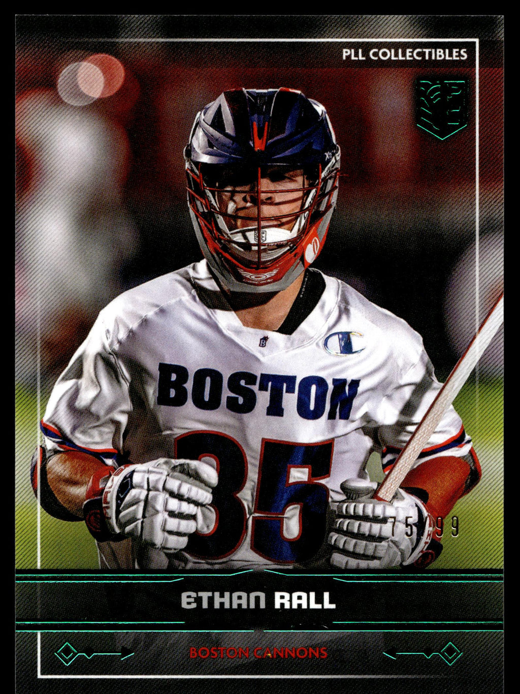 Ethan Rall 2025 PLL Fieldside Boston Cannons Green Foil 75/99 #44