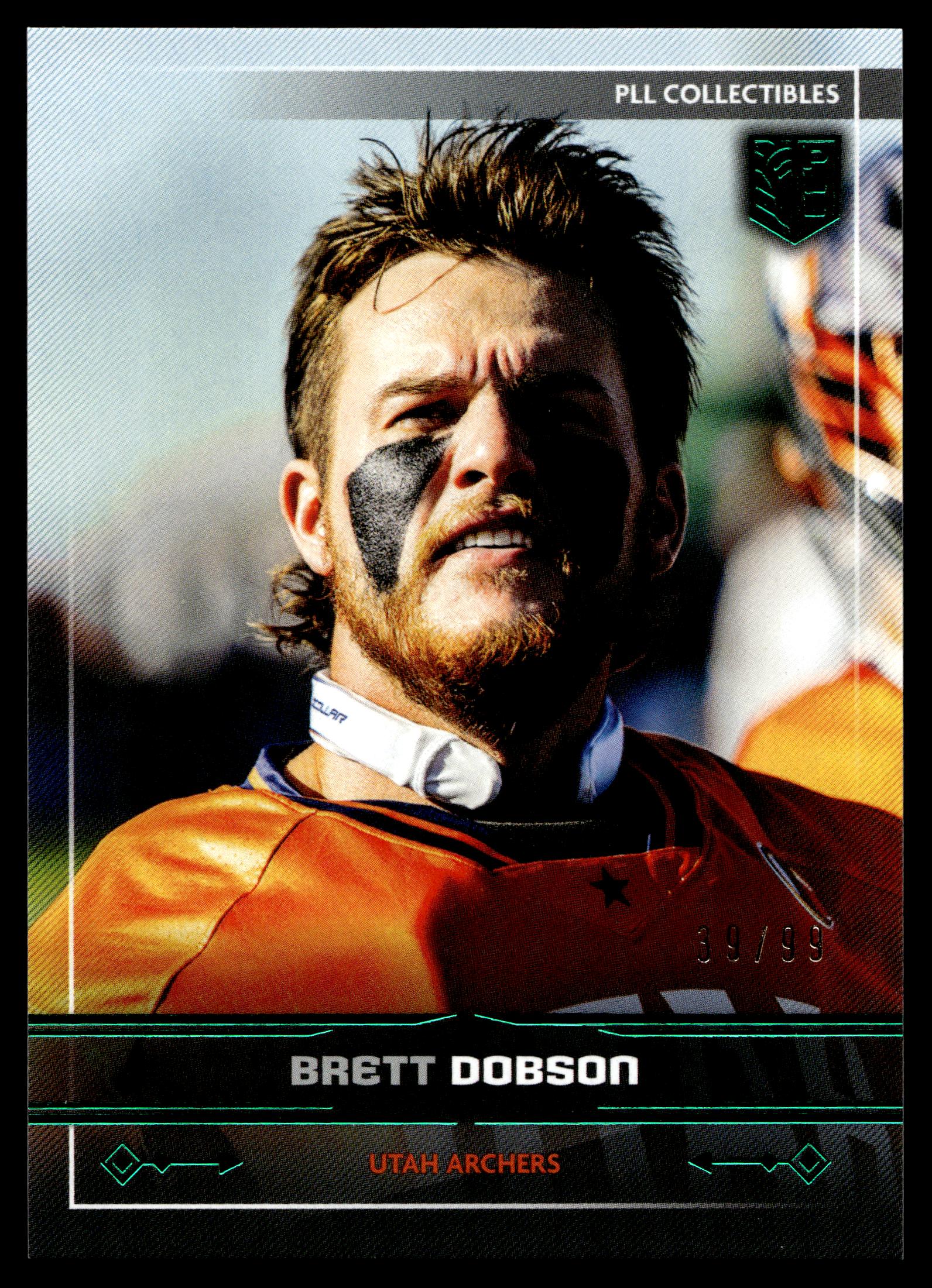 Brett Dobson 2025 PLL Fieldside Utah Archers Green Foil 39/99 #46