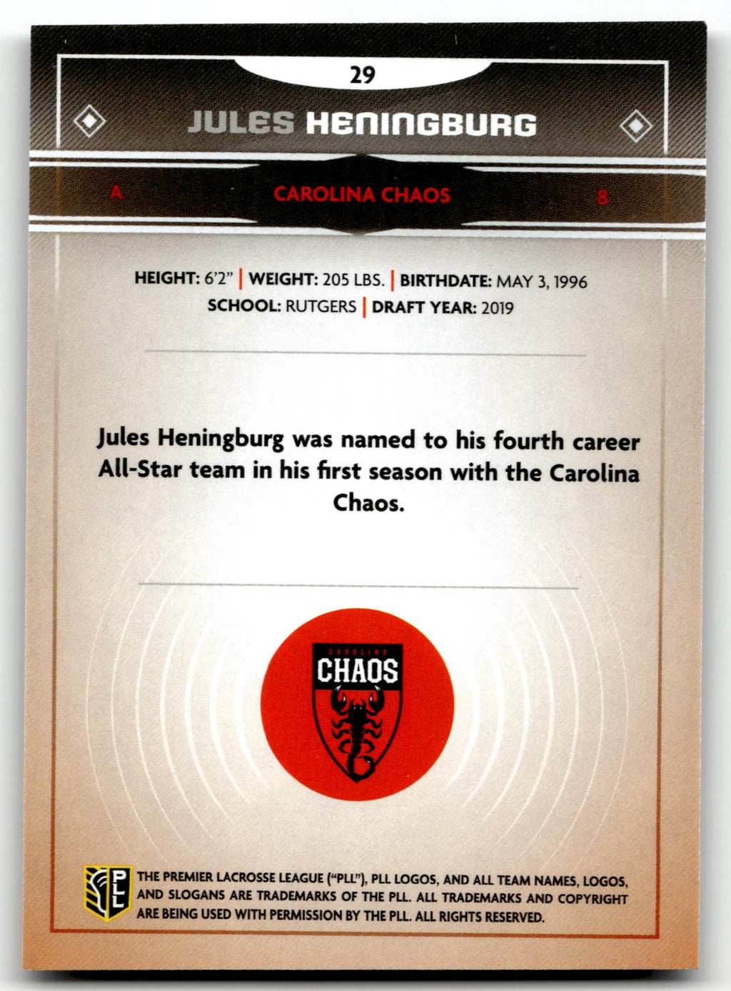Jules Heningburg 2025 PLL Fieldside Carolina Chaos Cream Of The Cropped #29