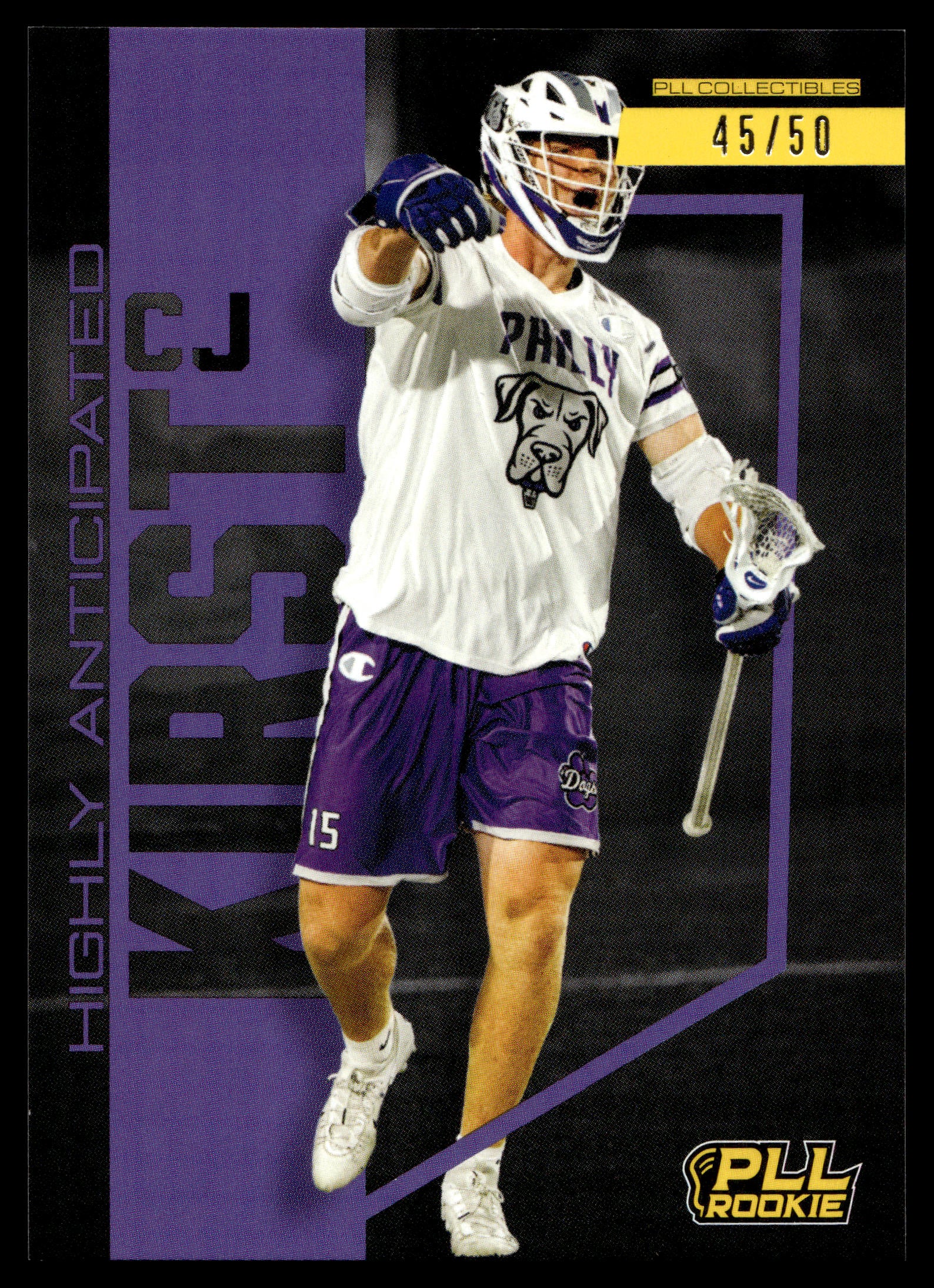 CJ Kirst 2025 PLL Flagship Philadelphia Waterdogs Highly Anticipated 45/50