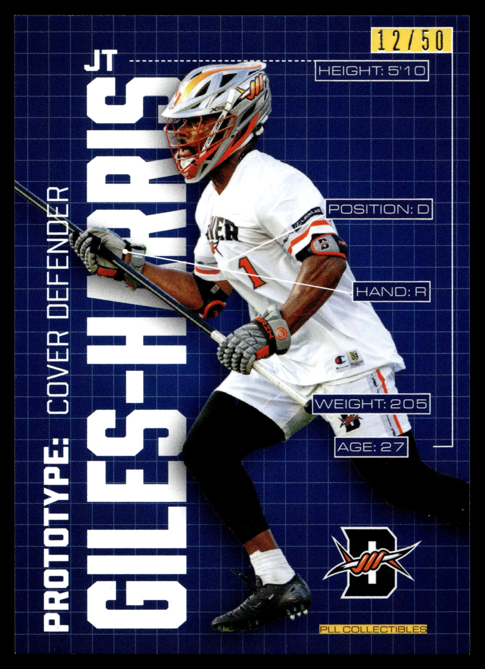 JT Giles-Harris 2025 PLL Flagship Denver Outlaws Prototypes 12/50