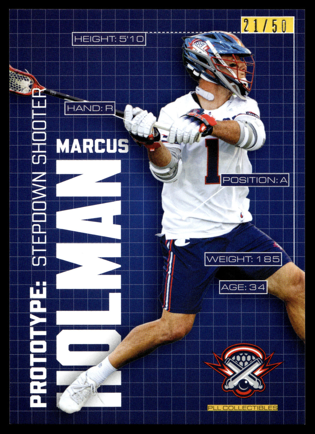 Marcus Holman 2025 PLL Flagship Boston Cannons Prototypes 21/50