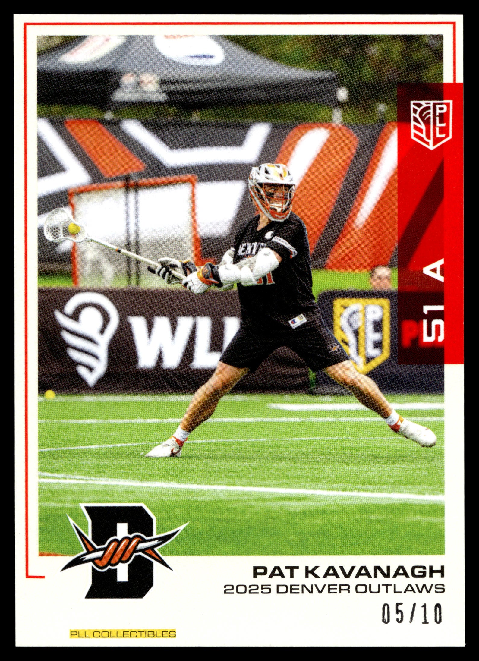 Pat Kavanagh 2025 PLL Flagship Denver Outlaws Red Parallel 05/10 #75