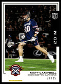 Matt Campbell 2025 PLL Flagship Boston Cannons Black Parallel 24/25 #52