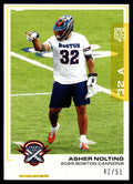 Asher Nolting 2025 PLL Flagship Boston Cannons Yellow Parallel 42/50 #139