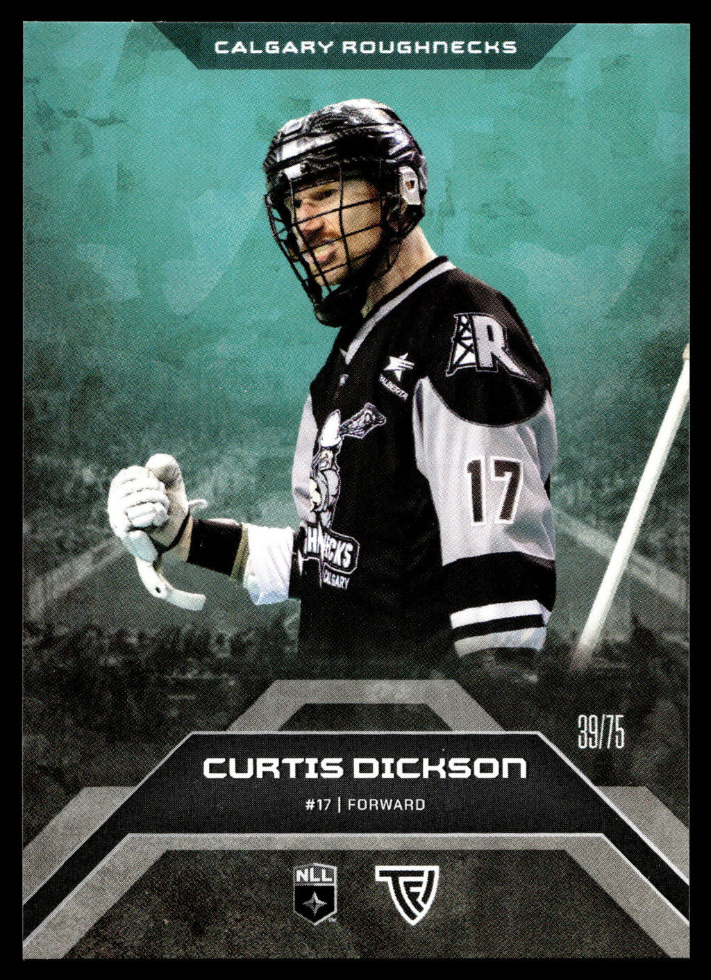 Curtis Dickson 2025 TFL Sports NLL Calgary Roughnecks Home Floor 39/75 #95