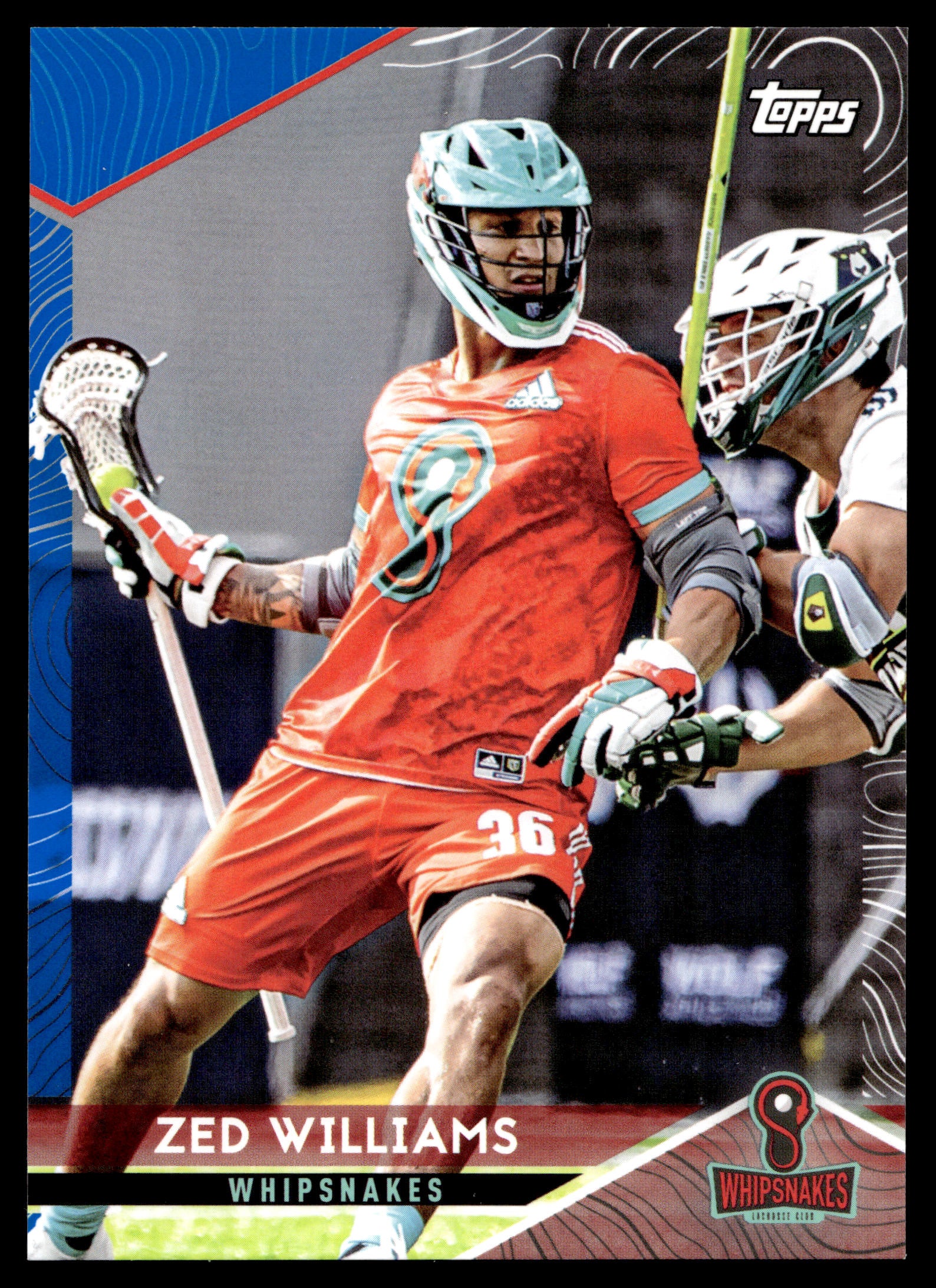 Zed Williams 2022 Topps PLL Maryland Whipsnakes Blue 58/99 #82