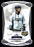 Lyle Thompson 2025 Leaf NLL Inaugural Georgia Swarm Blue Parallel 12/15 #51
