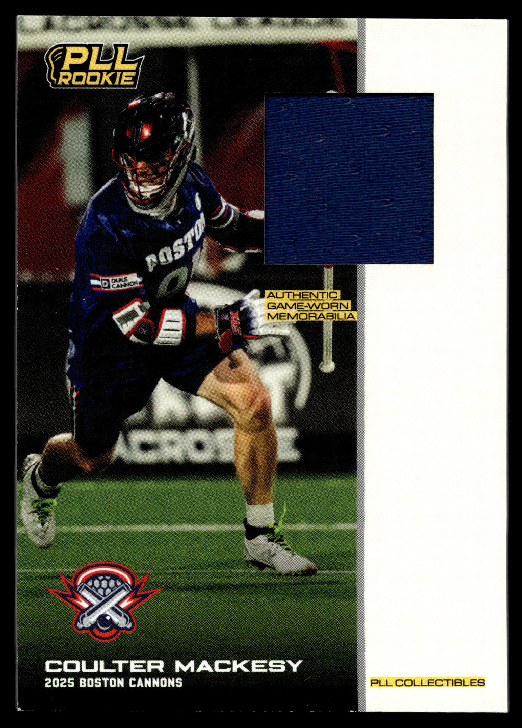 Coulter Mackesy 2025 PLL Flagship Boston Cannons Relic