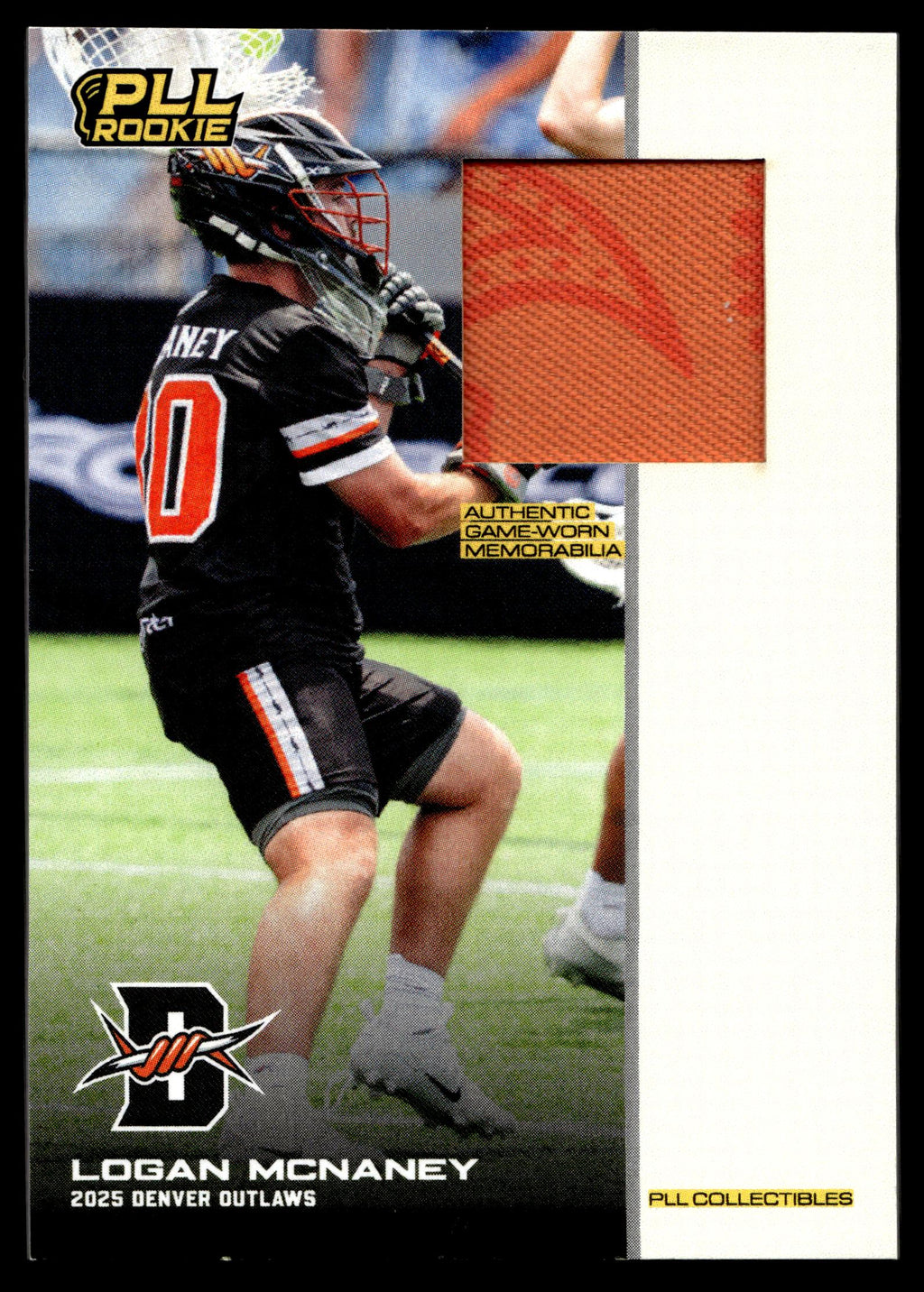 Logan McNaney 2025 PLL Flagship Denver Outlaws Relics indigenous Heritage
