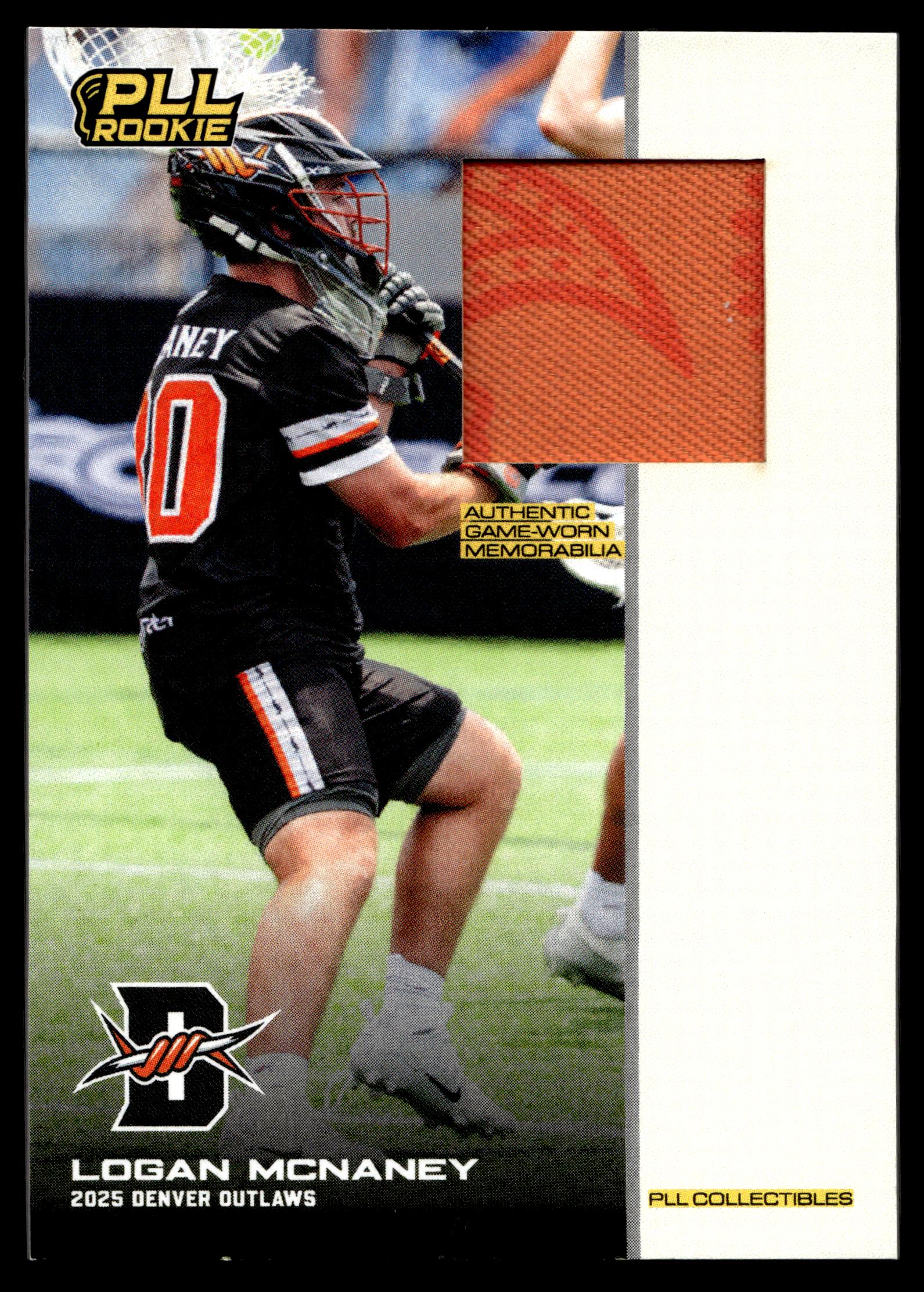 Logan McNaney 2025 PLL Flagship Denver Outlaws Relics indigenous Heritage