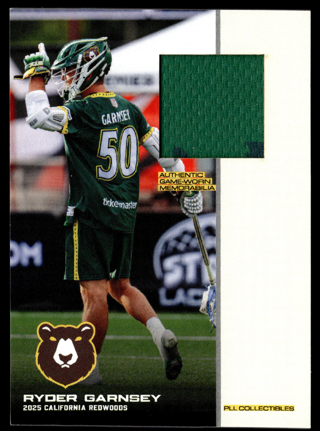 Ryder Garnsey 2025 PLL Flagship California Redwoods Relics