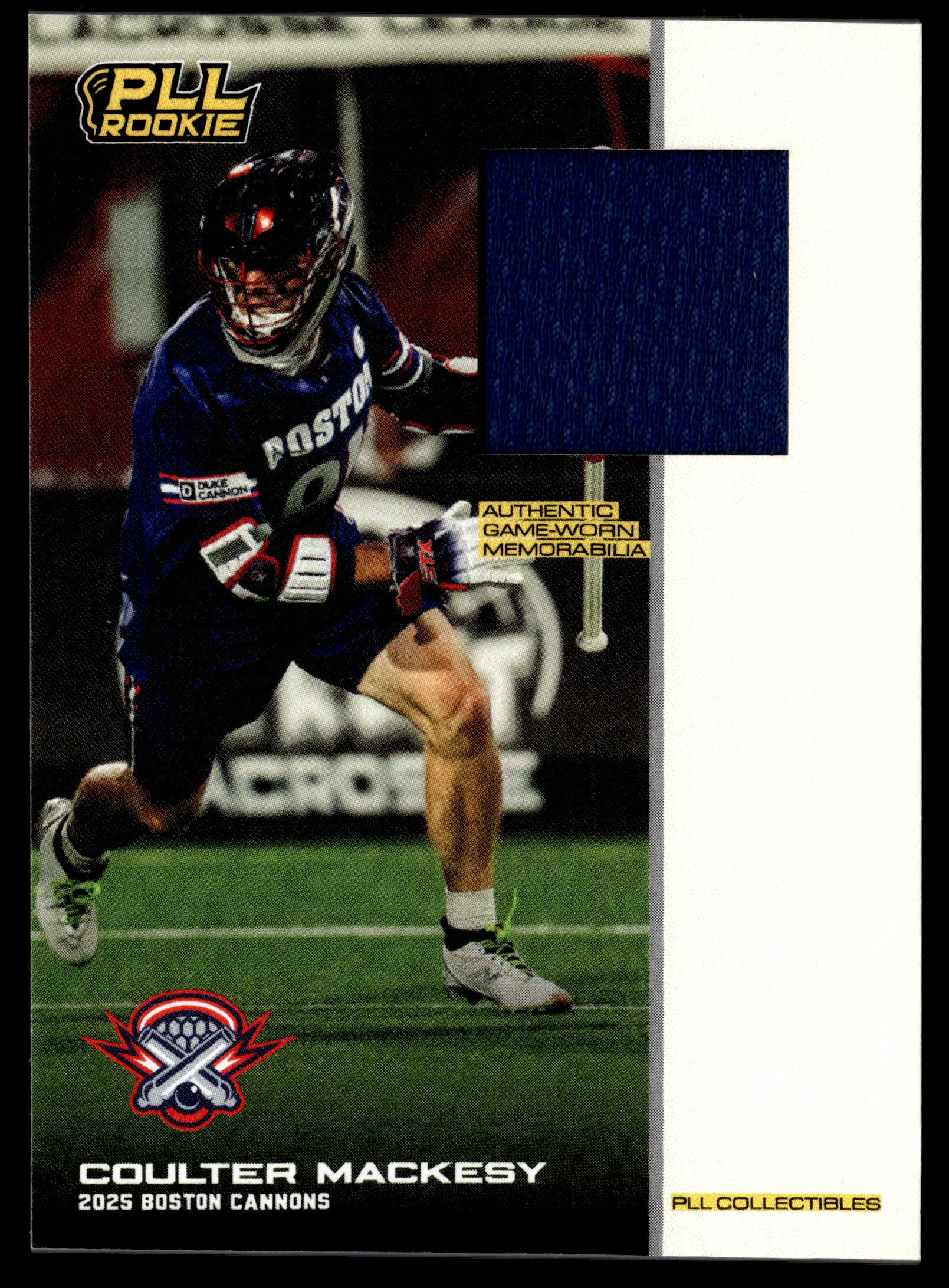 Coulter Mackesy 2025 PLL Flagship Boston Cannons Relics