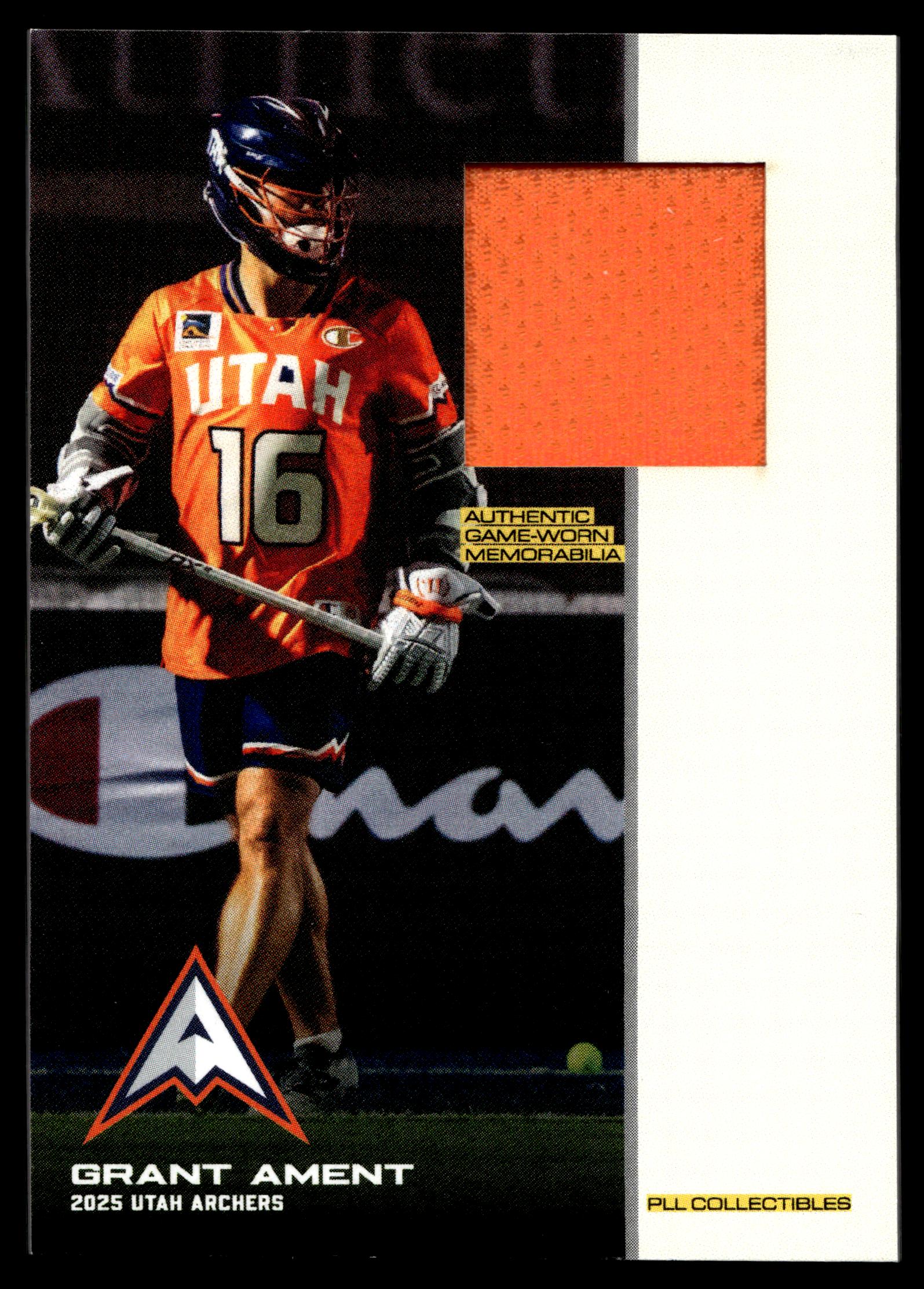 Grant Ament 2025 PLL Flagship Utah Archers Relic