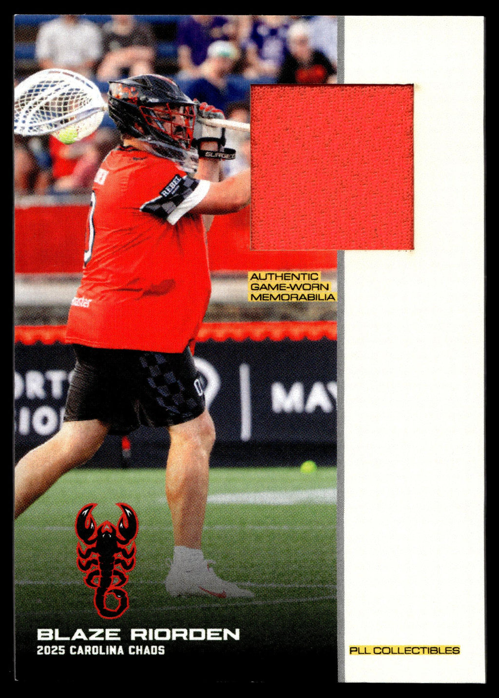 Blaze Riorden 2025 PLL Flagship Maryland Whipsnakes Relic