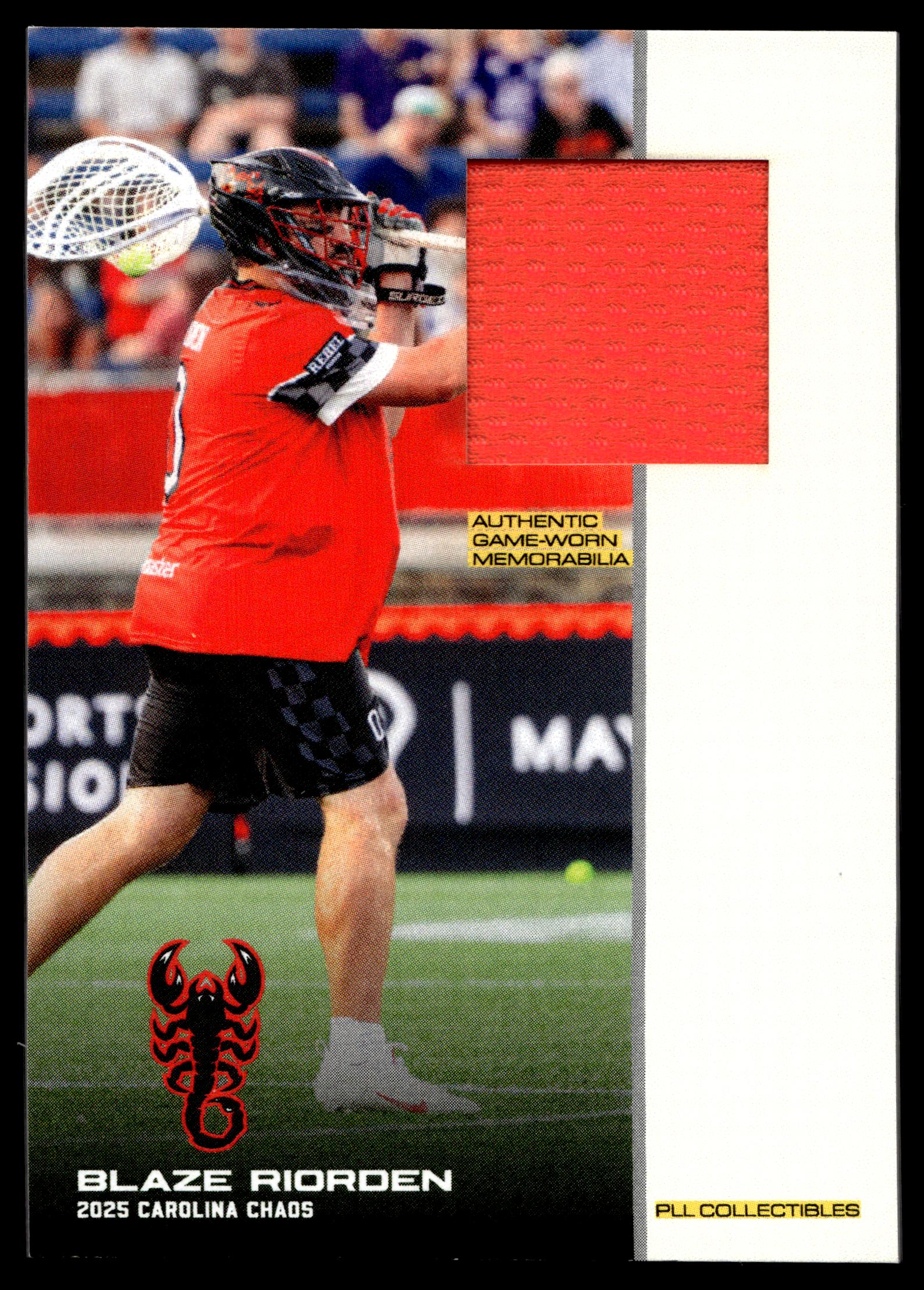 Blaze Riorden 2025 PLL Flagship Maryland Whipsnakes Relic