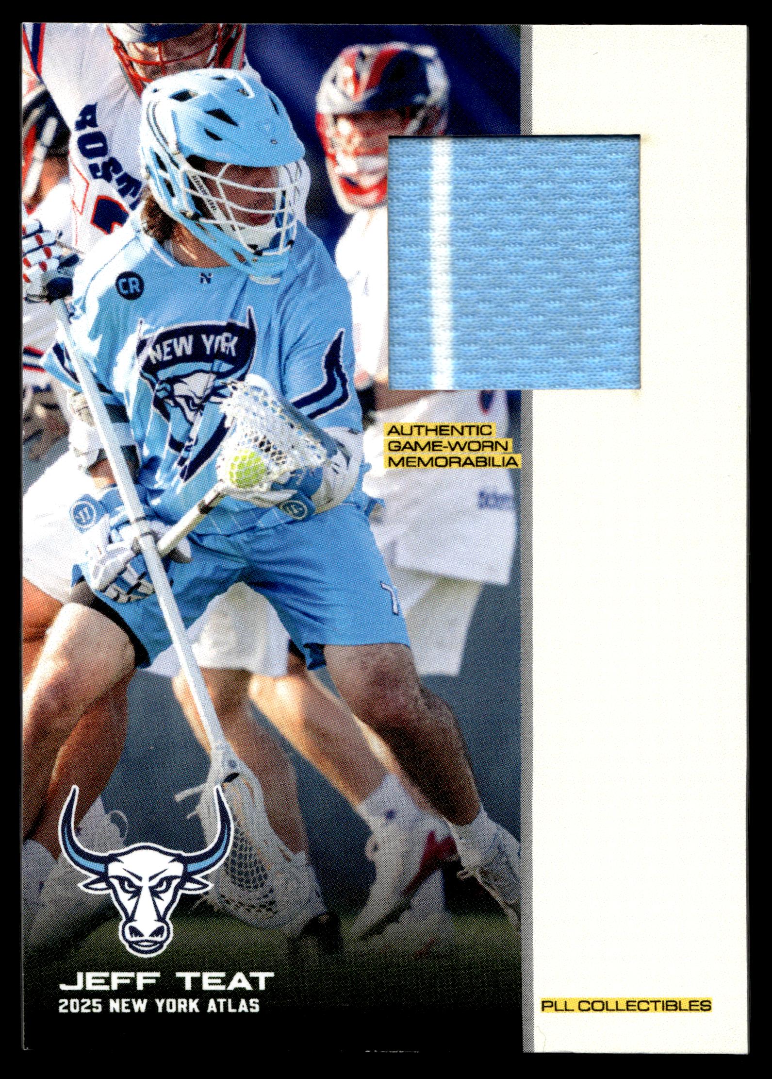 Jeff Teat 2025 PLL Flagship New York Atlas Relic