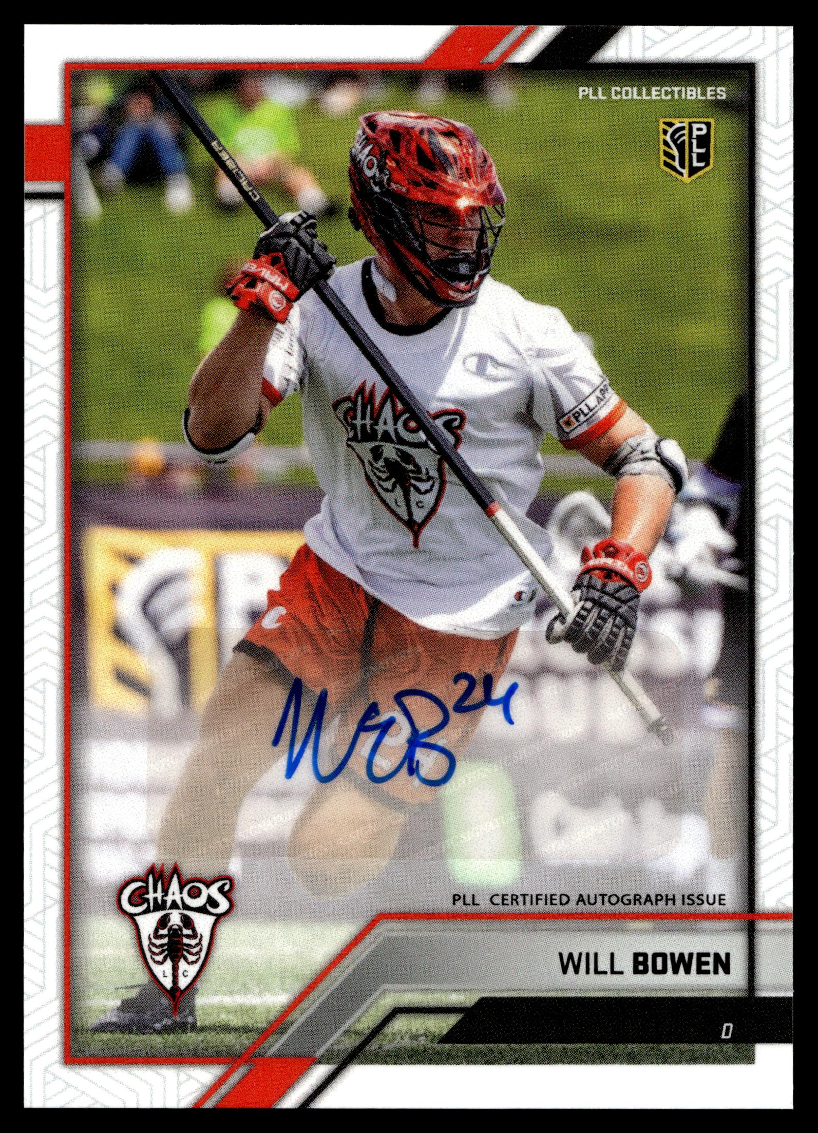 Will Bowen 2023 PLL Snapshot Carolina Chaos Auto #2