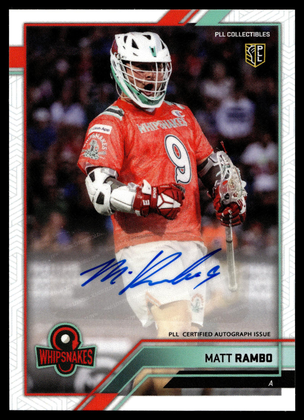 Matt Rambo 2023 PLL Snapshot Maryland Whipsnakes Auto #13