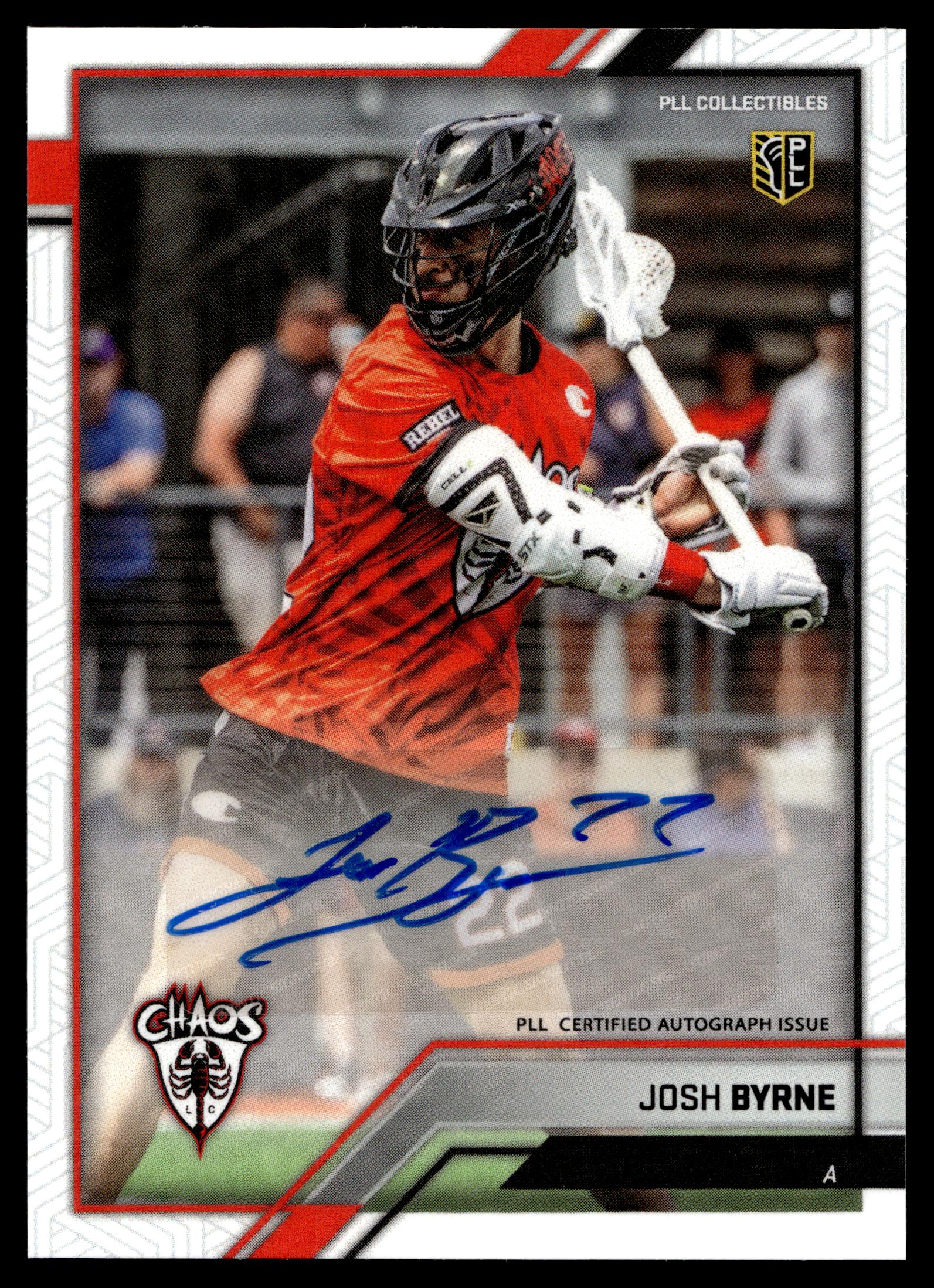 Josh Byrne 2023 PLL Snapshot Carolina Chaos Auto #14